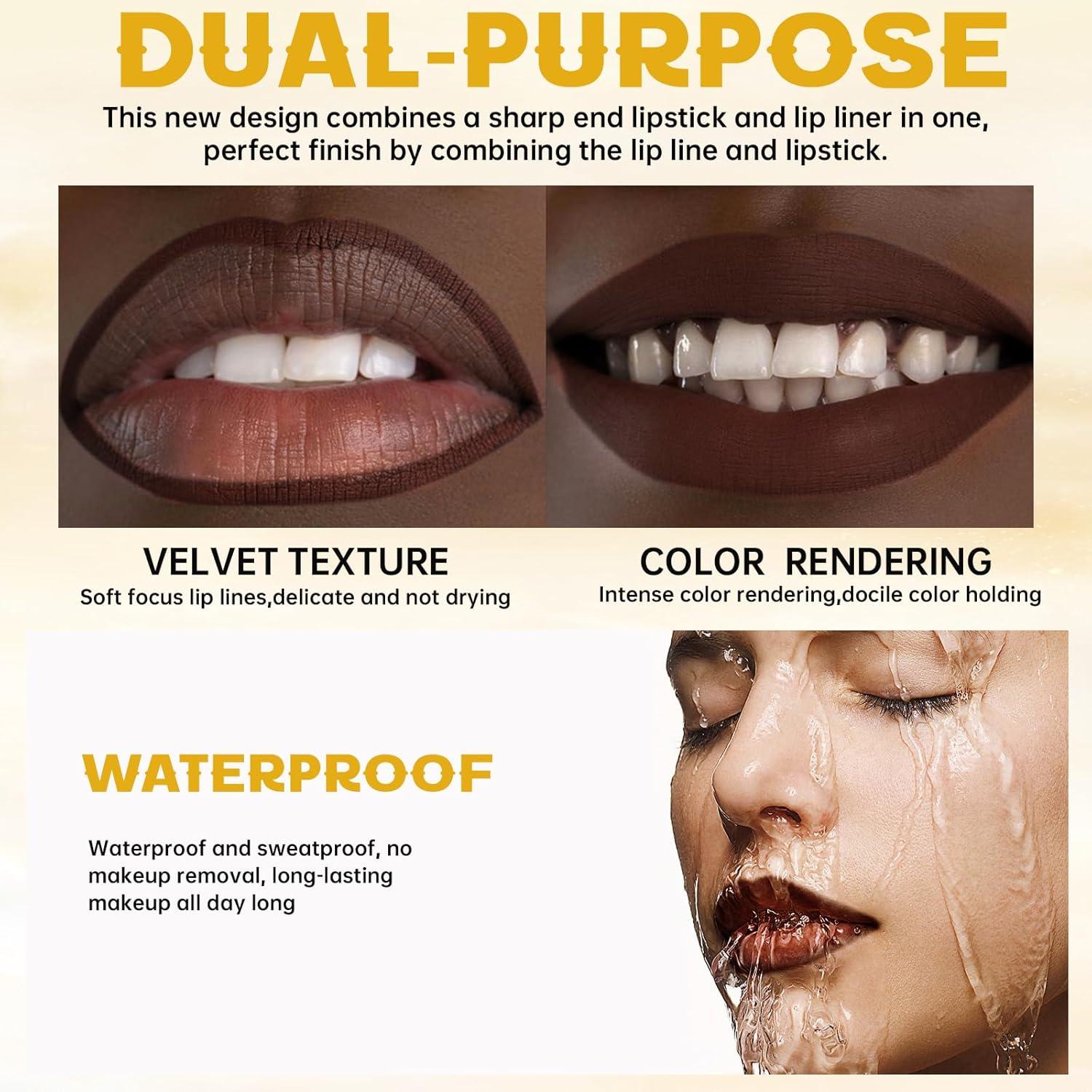 Set de Lápiz Labial y Brillo Labial Noerrors - Rojo Mágico