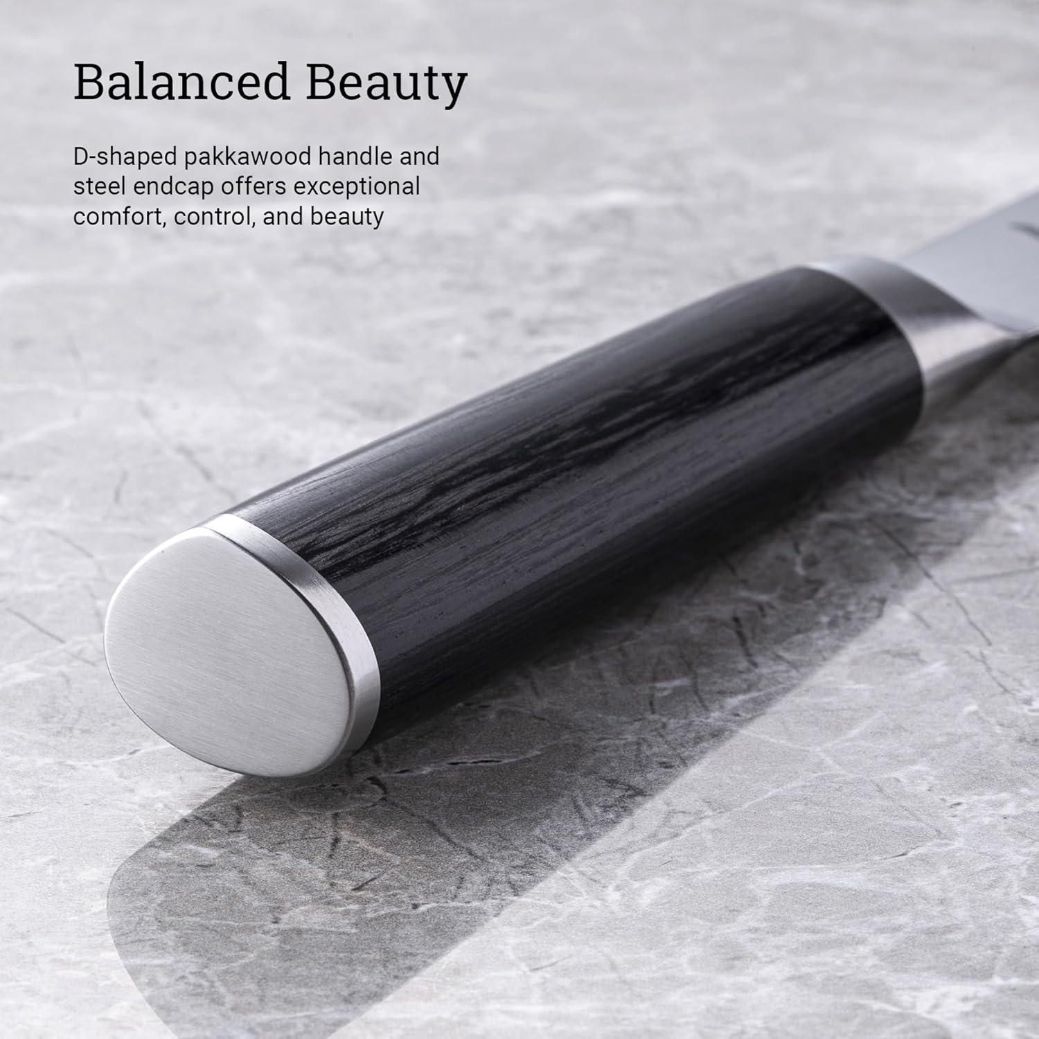 Cuchillo Nakiri Shun Classic 16.5 cm VG-MAX Pakkawood