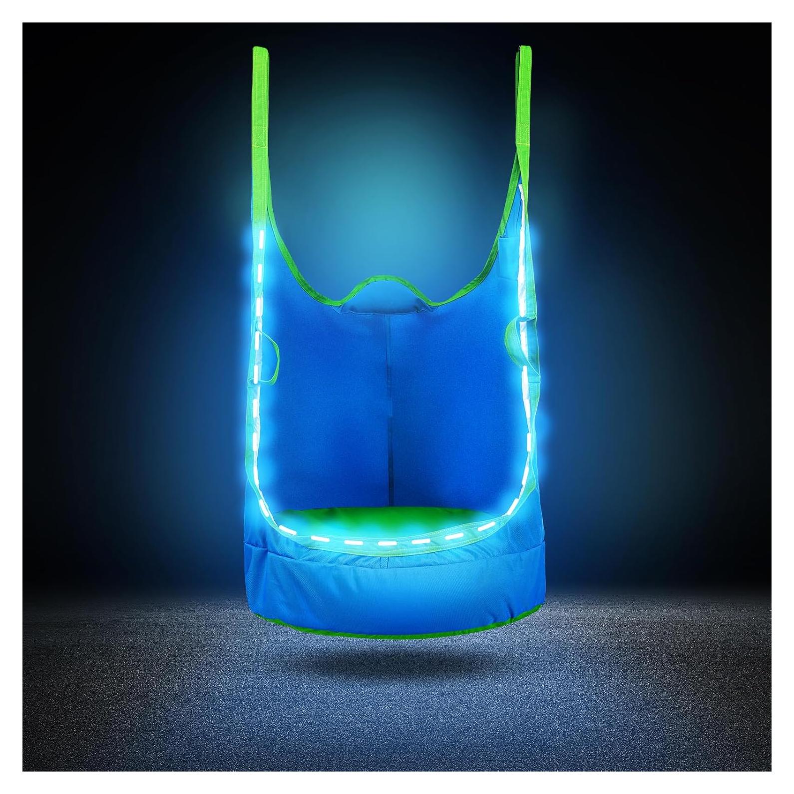 Silla Columpio Pod YAERSI Azul 900D para Niños con Luces LED