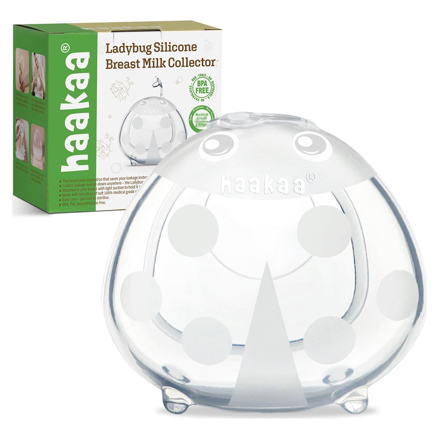 Colector de Leche Ladybug Haakaa 40ml - Silicona Suave