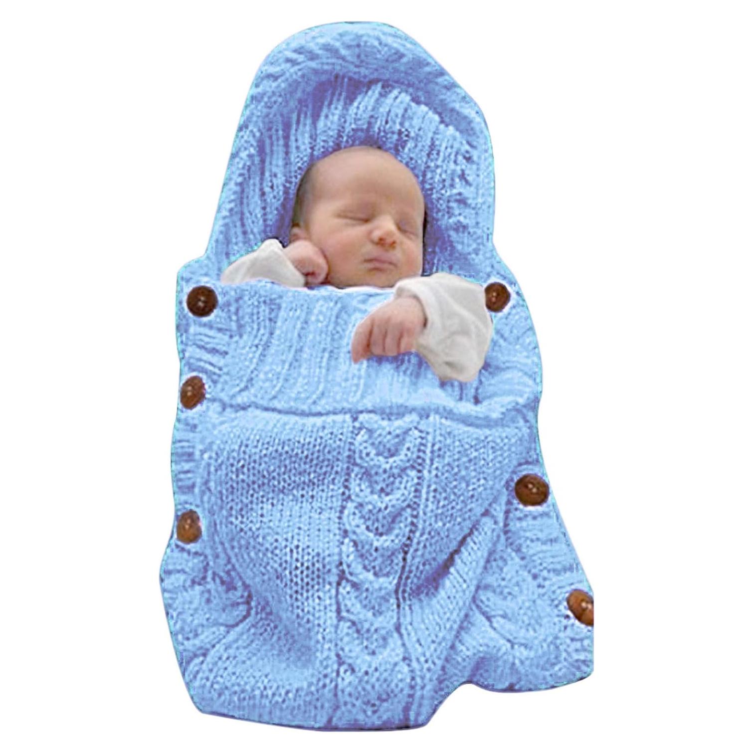 Manta Envoltura para Bebé XMWEALTHY Azul 0-6 Meses
