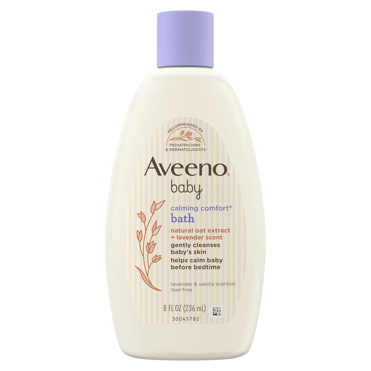 Aveeno Bebé Baño y Lavado Calmante 236 ml Lavanda Vainilla