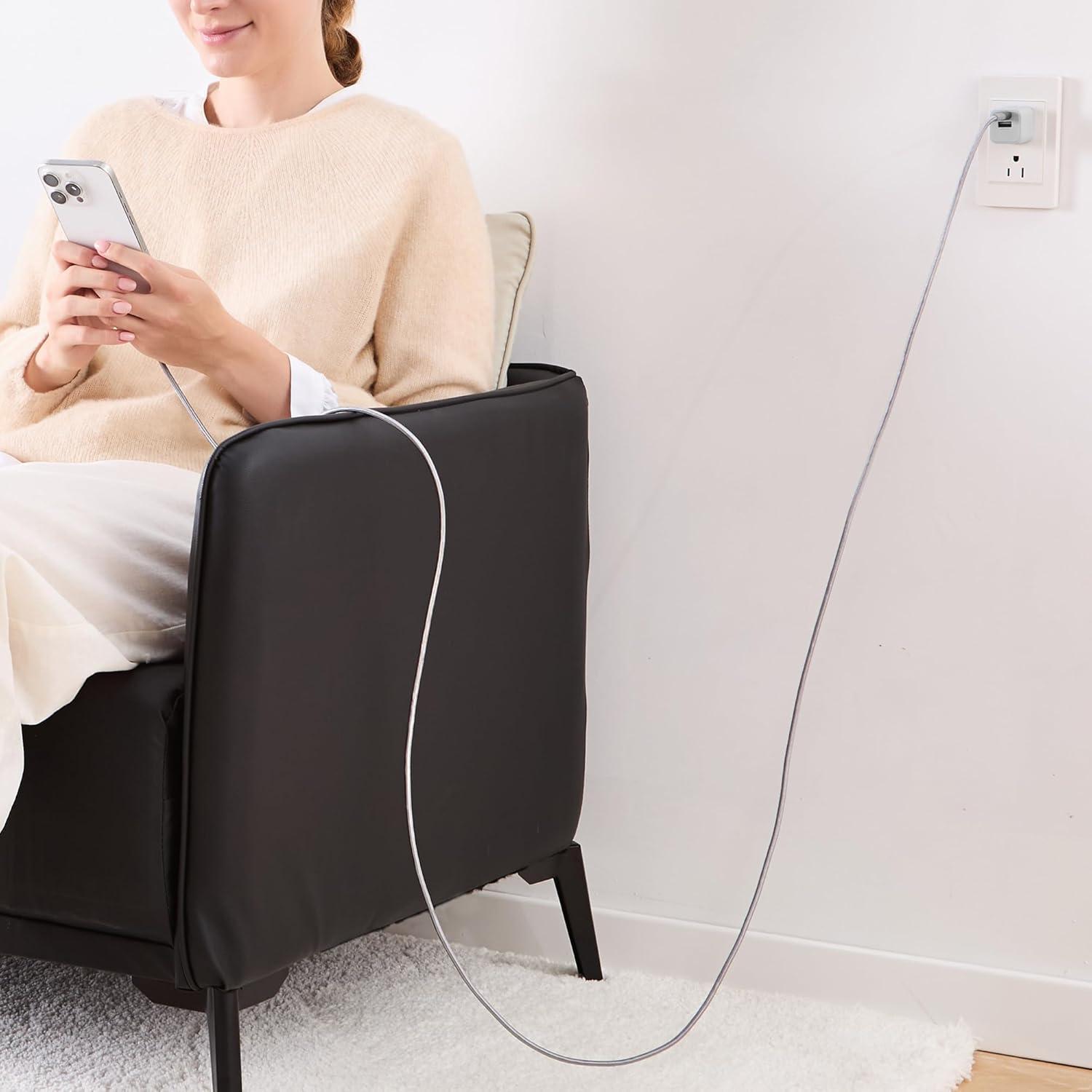 Cable de carga rápida USB-C 2.0 Amazon Basics 3.05m gris