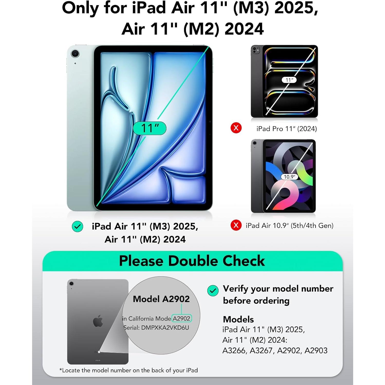 ESR Protector de Pantalla para iPad Air 11" M3/M2 2024/2025