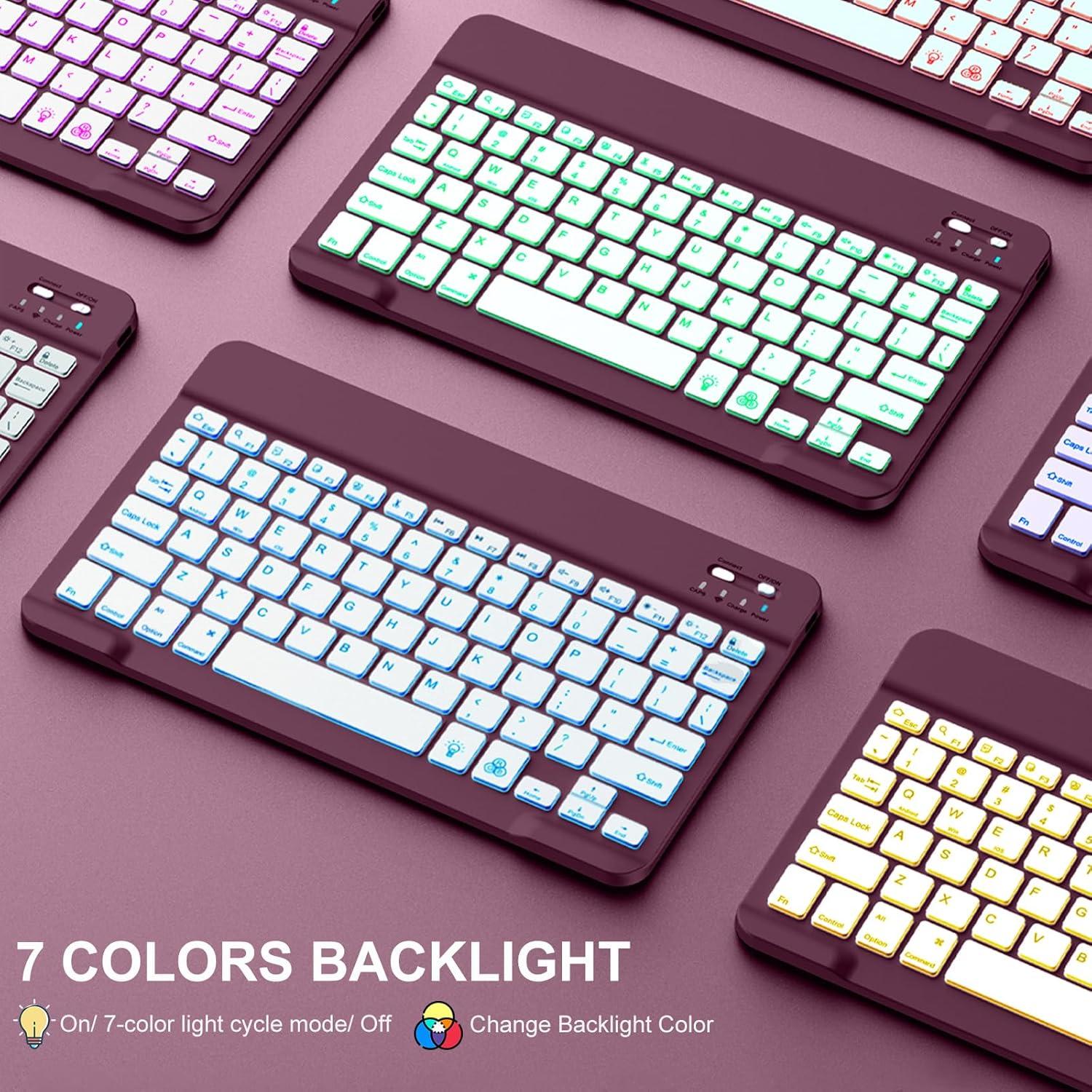 Funda con Teclado para iPad Air 11" Harvopu Mulberry