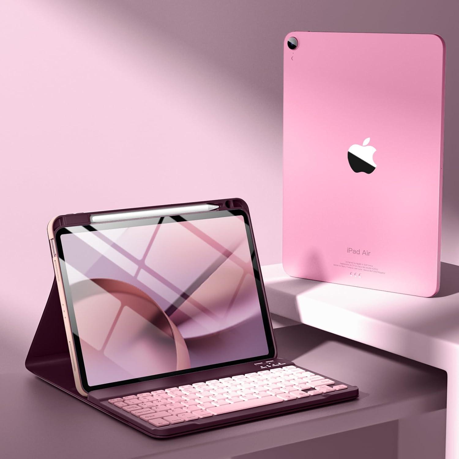 Funda con Teclado para iPad Air 11" Harvopu Mulberry