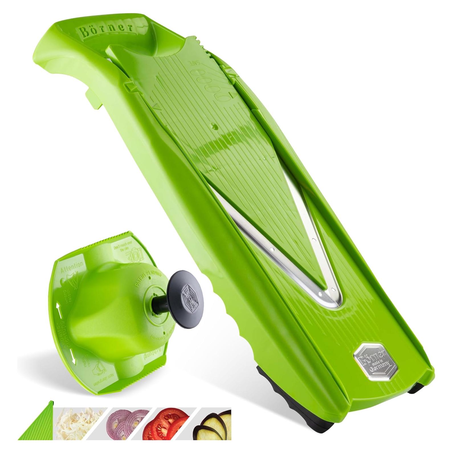 Mandolina Cortadora Börner V5 Verde - Cuchilla V Acero Inoxidable