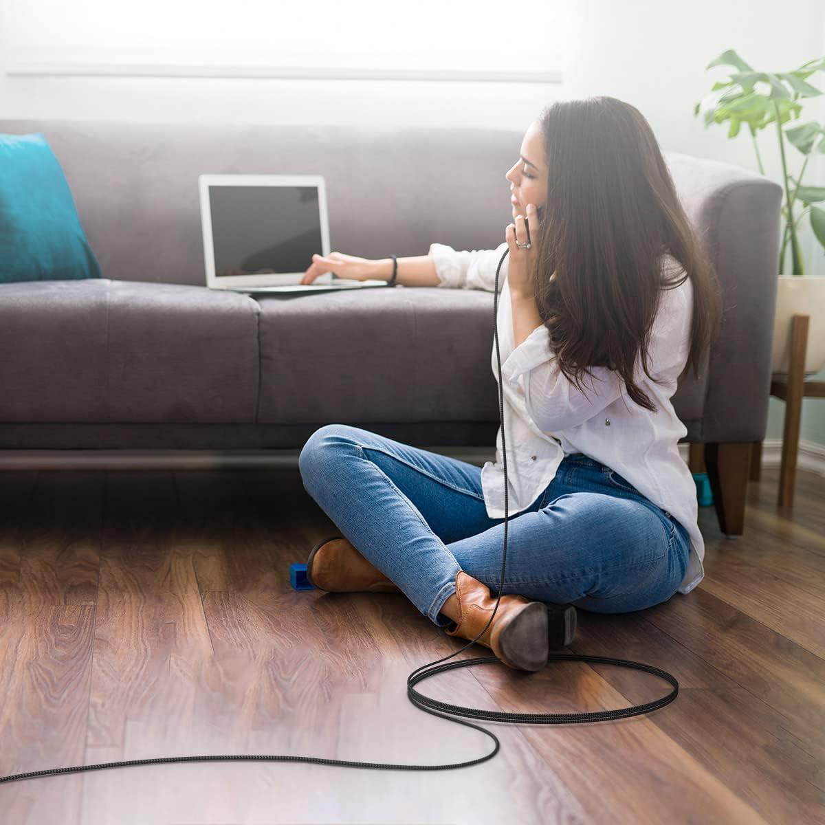 Cable USB A a USB C etguuds 3m Carga Rápida Nylon Trenzado