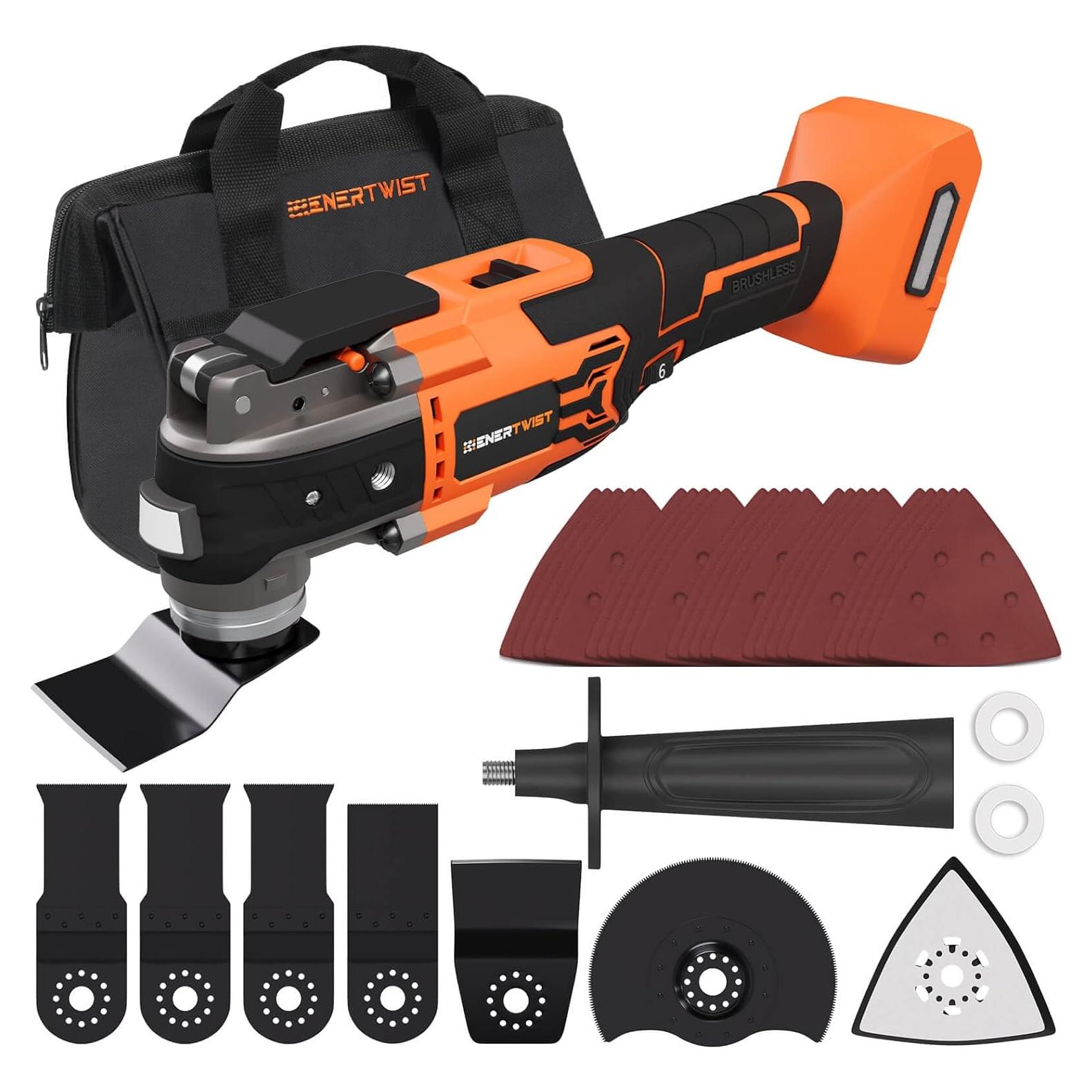 Herramienta Oscilante Inalámbrica ENERTWIST 6 Velocidades LED