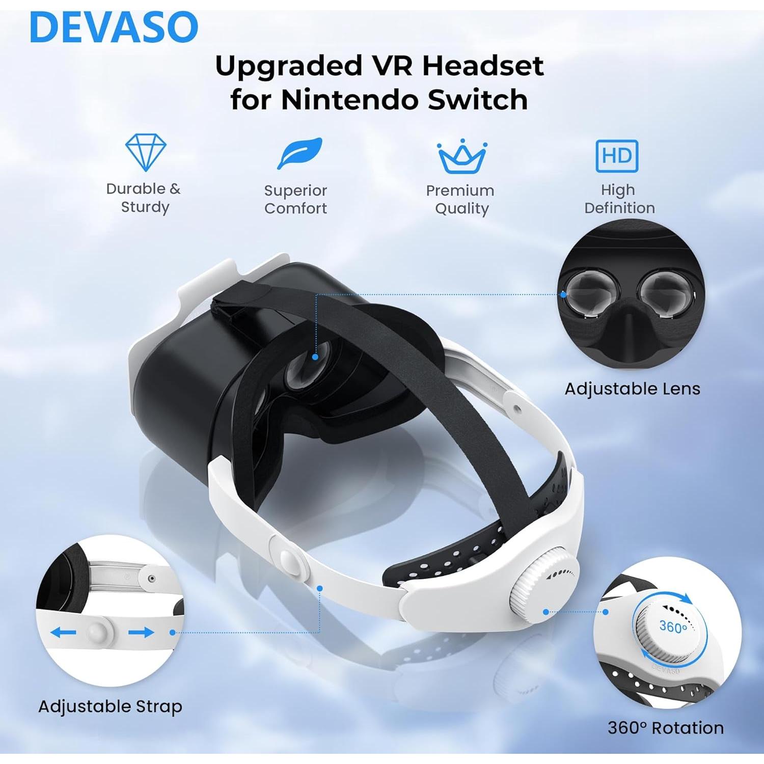 Auriculares VR Mejorados LXFEIFANTECH para Nintendo Switch