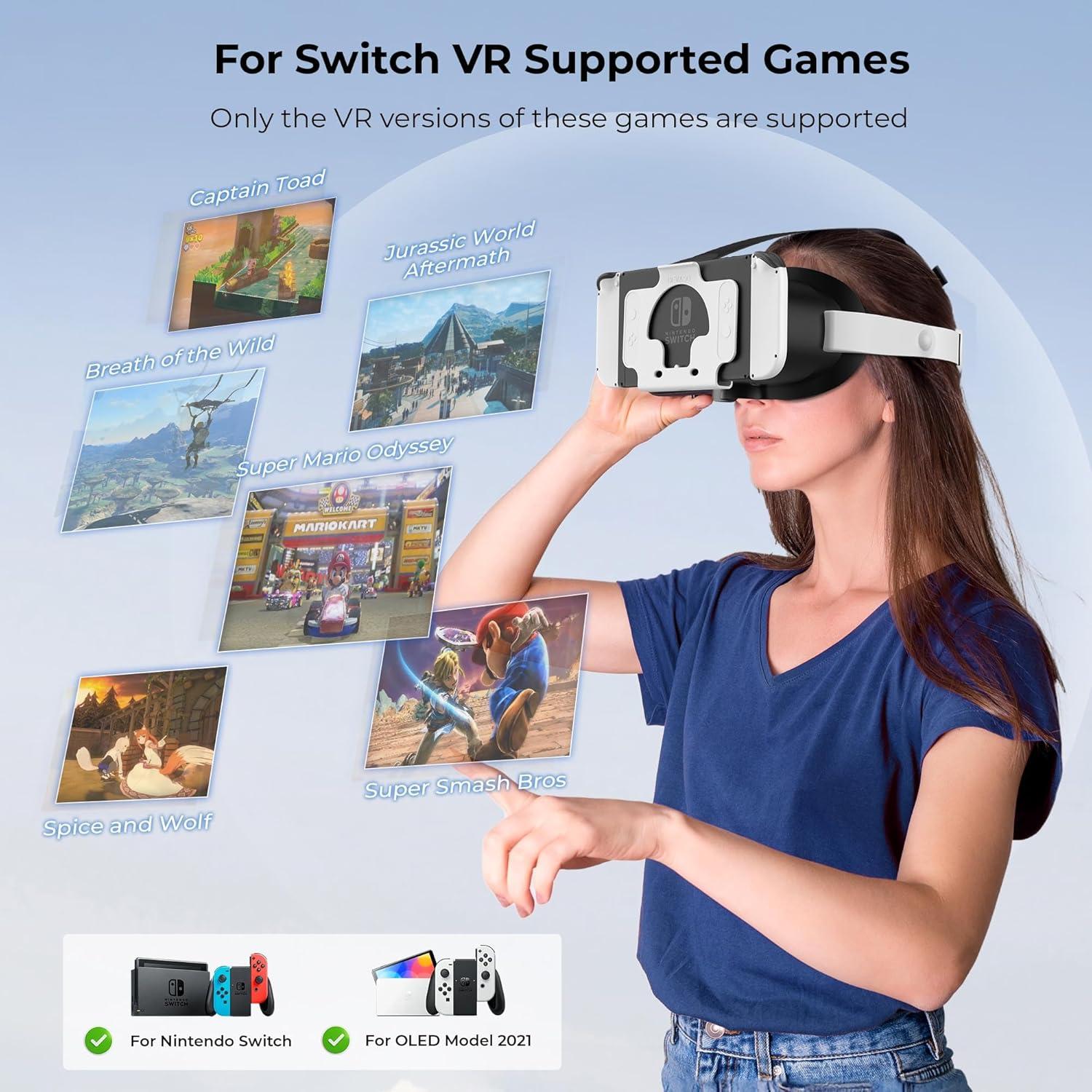 Auriculares VR Mejorados LXFEIFANTECH para Nintendo Switch