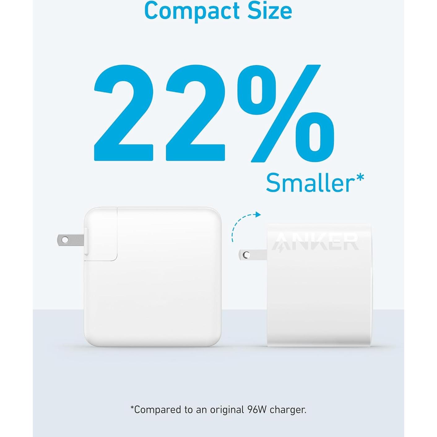 Cargador Anker 100W USB-C Plegable para MacBook y más