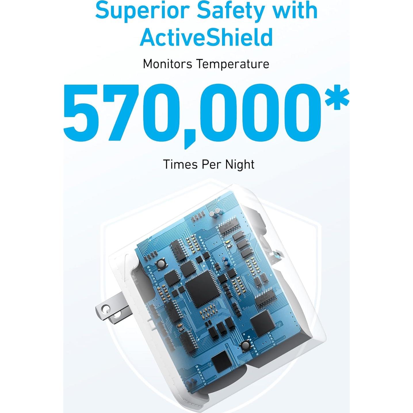 Cargador Anker 100W USB-C Plegable para MacBook y más