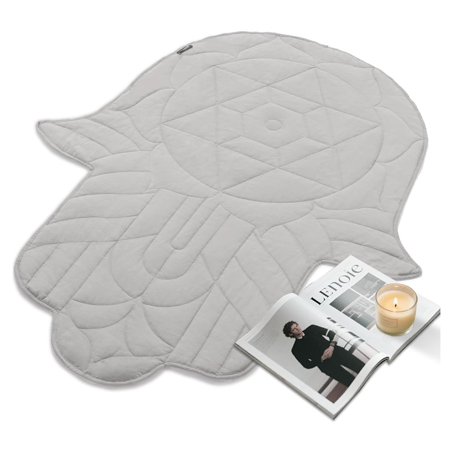 Manta con peso ZonLi 2.57 kg 109 x 132 cm Algodón Gris