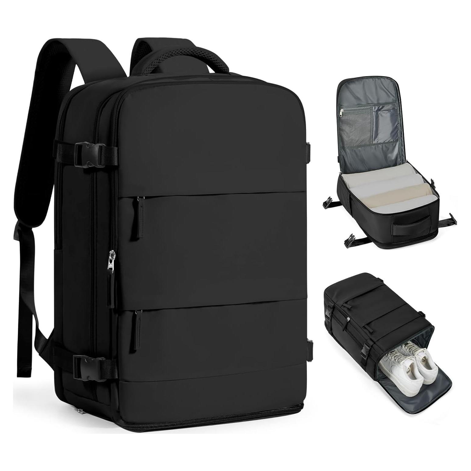 Mochila de Viaje Negra Coofay Aprobada para Aerolíneas 20L