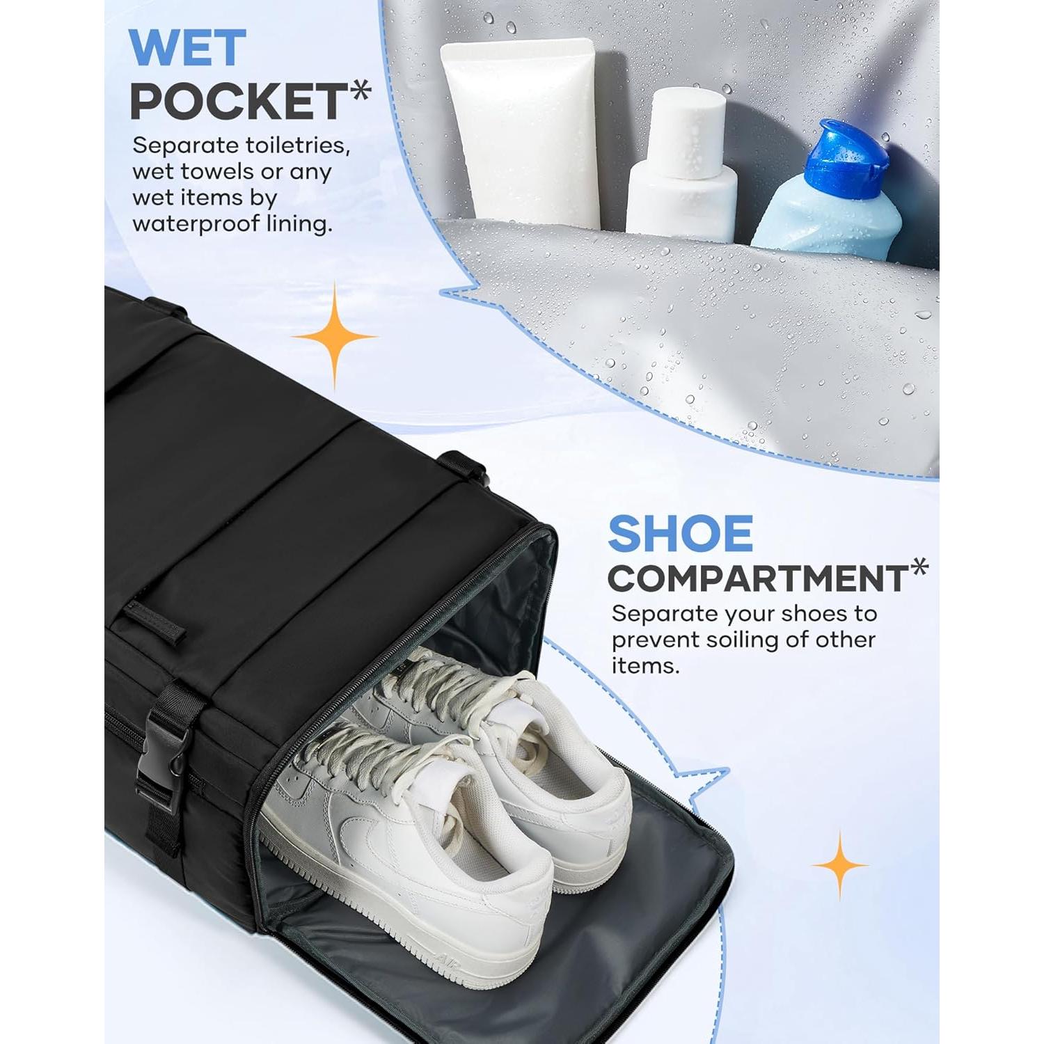 Mochila de Viaje Negra Coofay Aprobada para Aerolíneas 20L