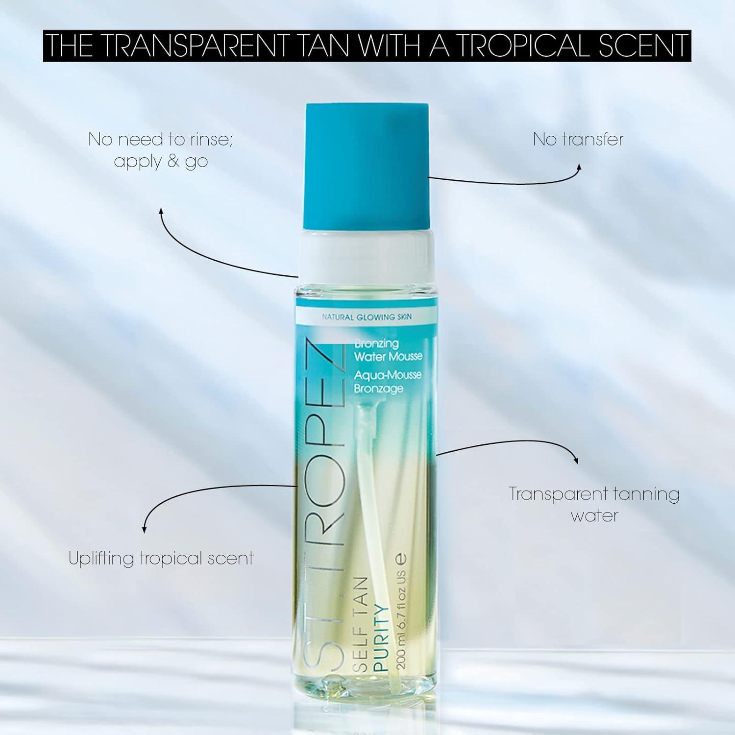 Espuma Bronceadora St. Tropez 200ml, Acabado Sin Rayas, Vegana