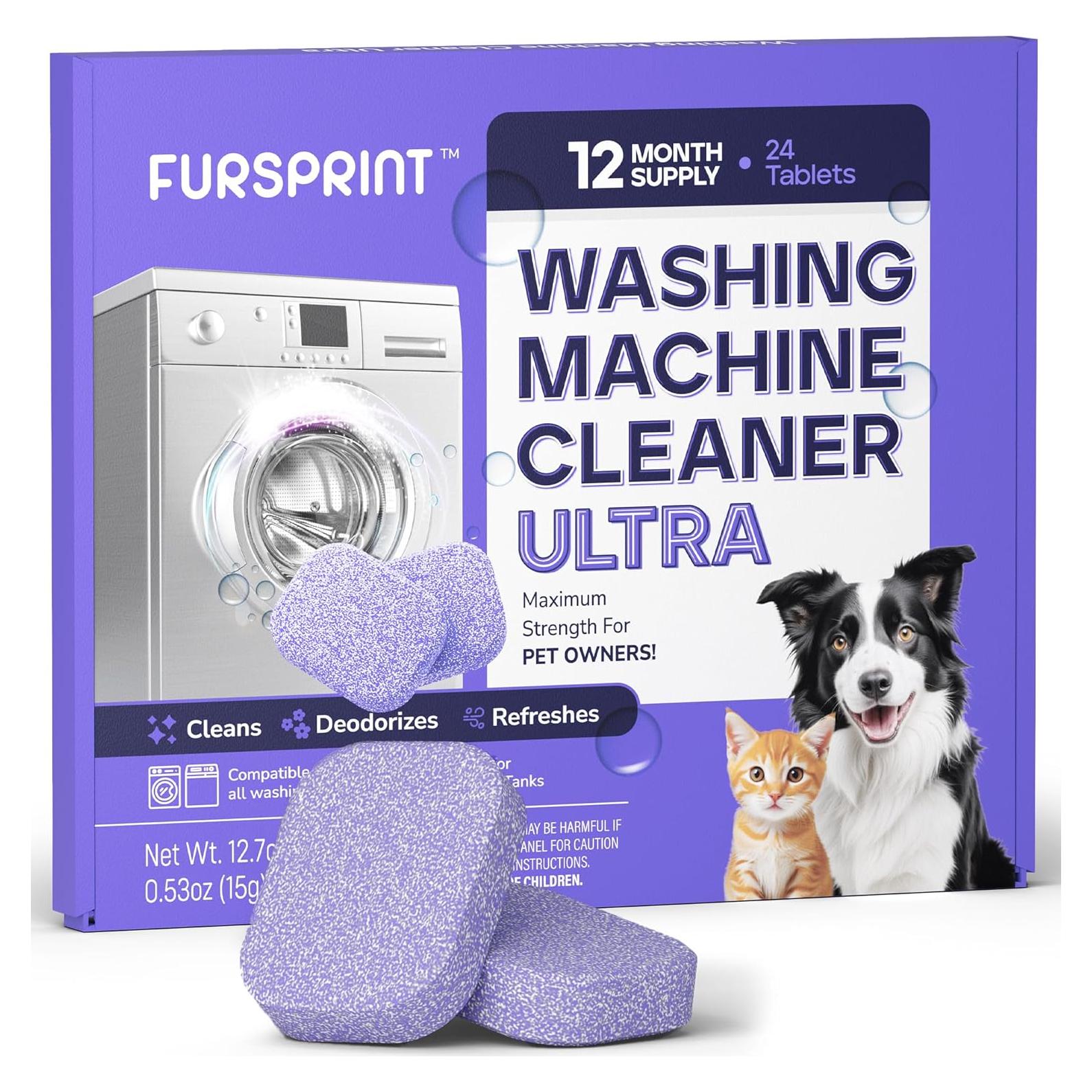 Tabletas Limpiadoras Ultra Fursprint 24 Unidades - Para Lavadoras HE