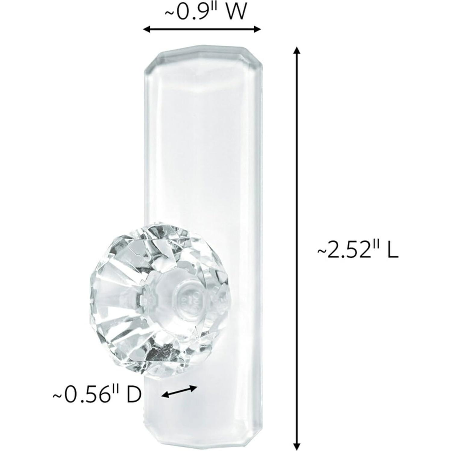 Gancho de Cristal Command Mediano 2 Piezas Soporta 0.91 kg