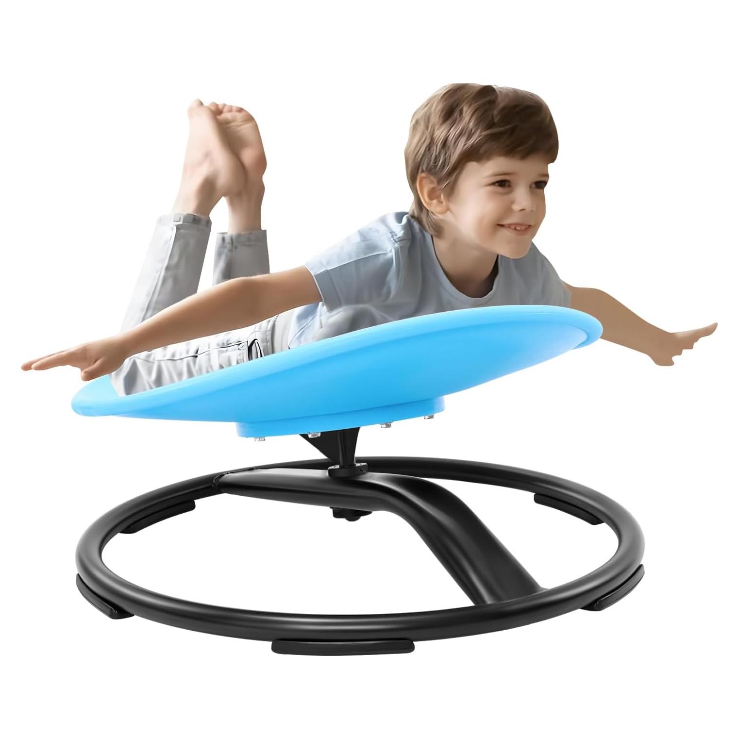 Silla Giratoria Sensory Zhenx para Niños Autistas Azul 53x48 cm