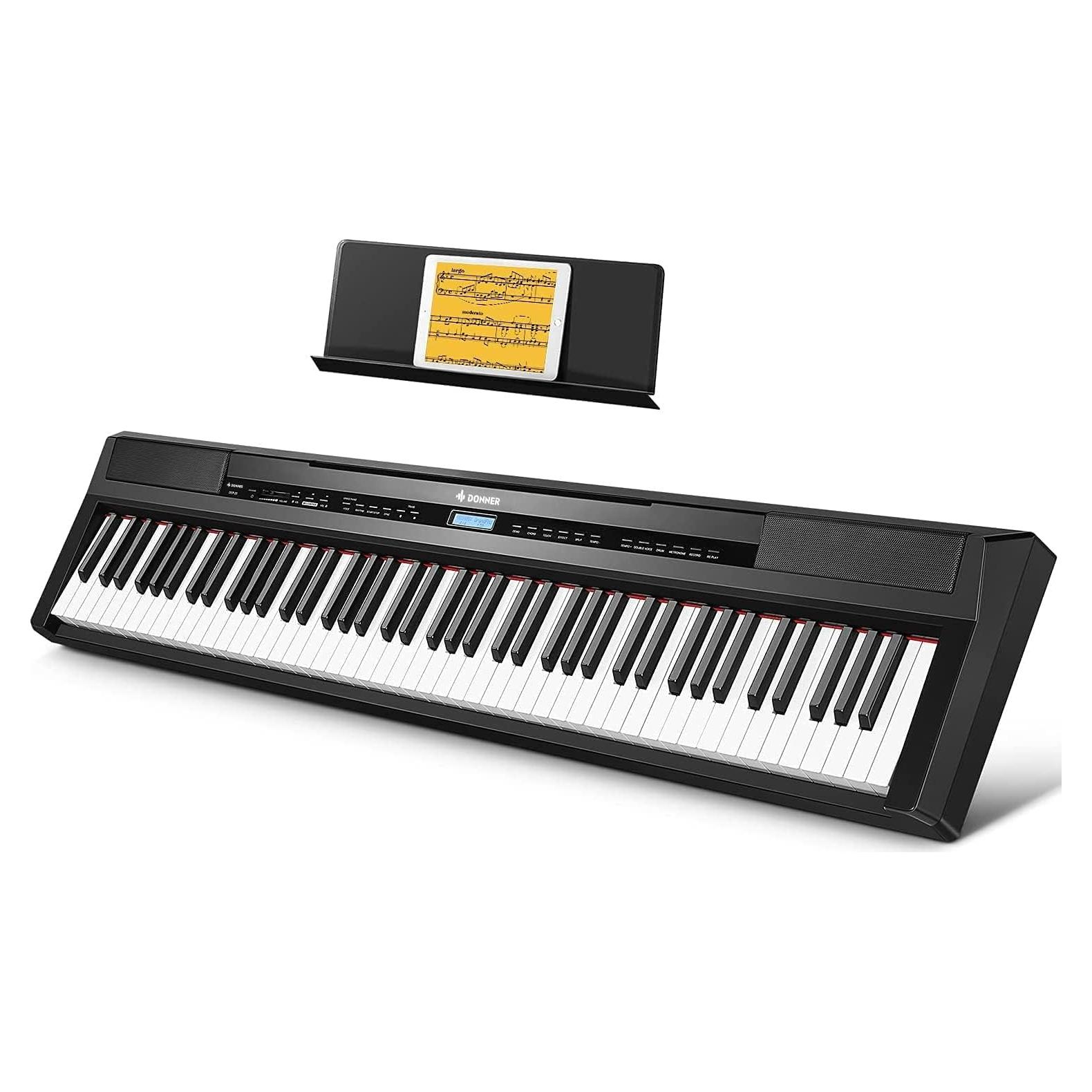 Piano Digital Donner DEP-20 88 Teclas Ponderadas para Principiantes