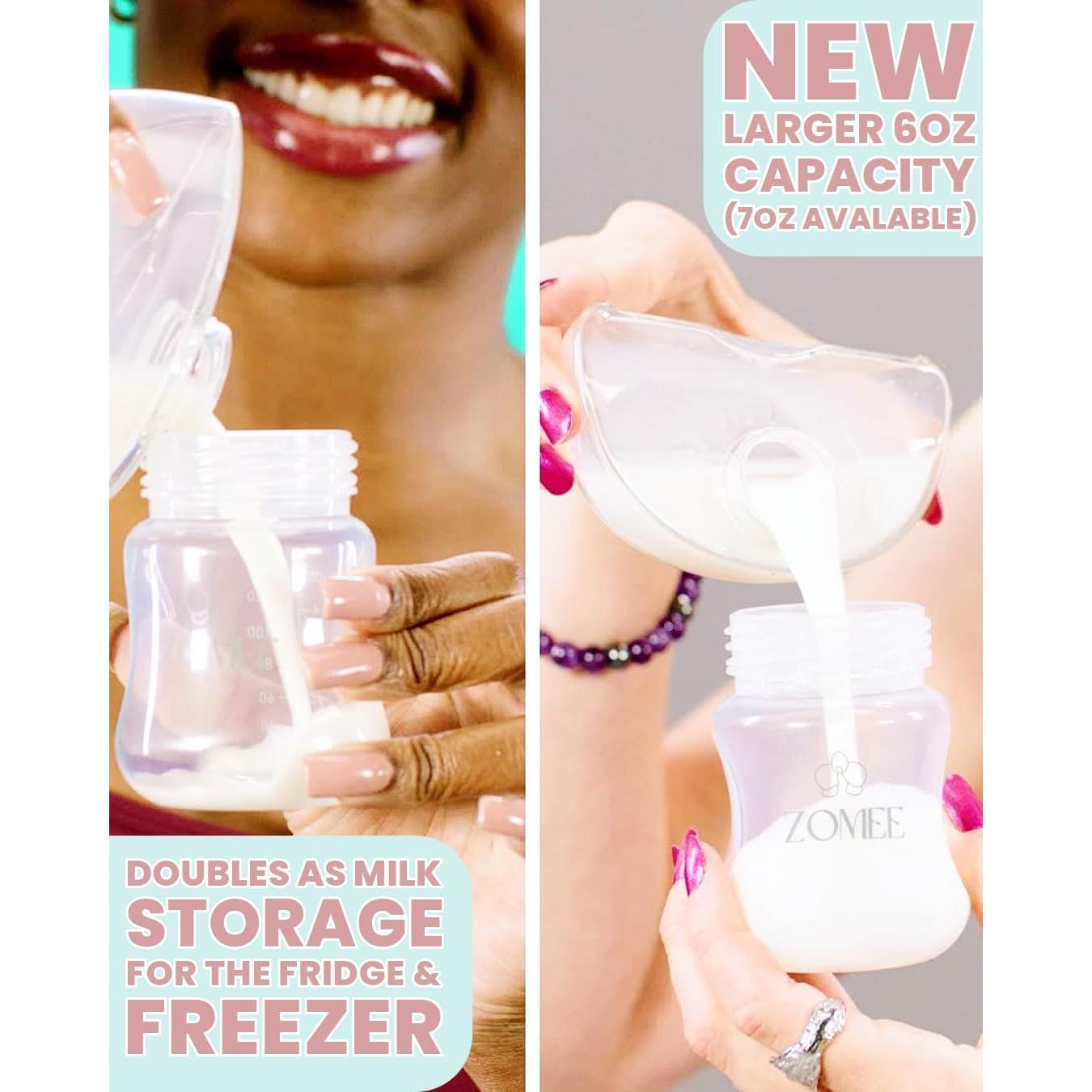 Botella Zomee a Prueba de Fugas 177 ml para Extractor de Leche