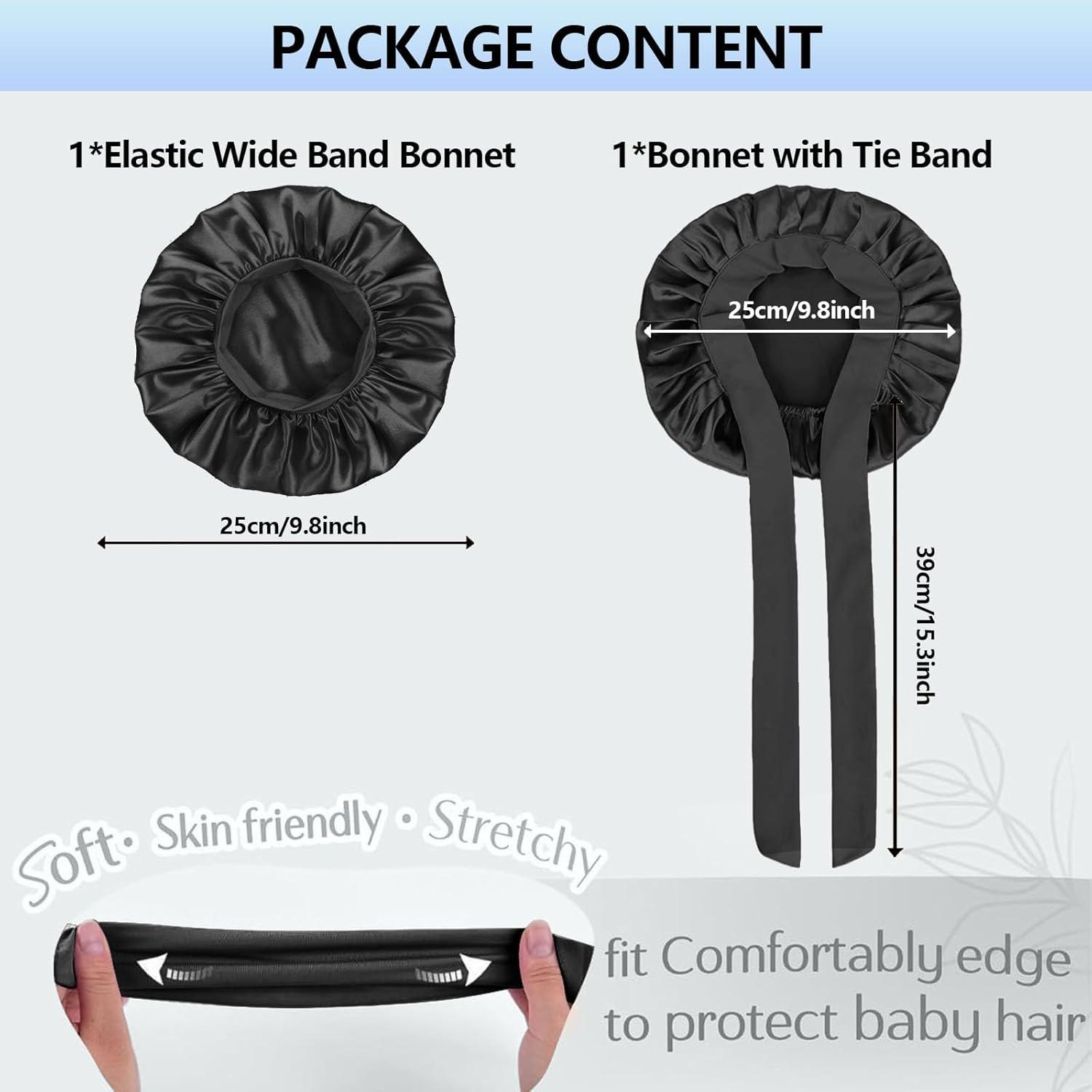 2 Gorros de Seda Satinada para Bebés FIRSTPELLA - Ajustables