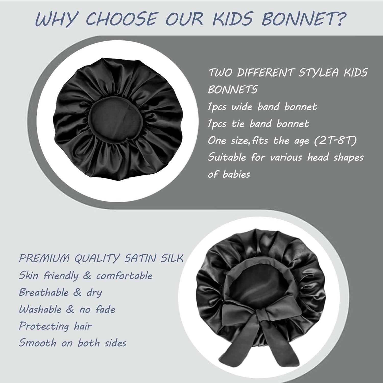 2 Gorros de Seda Satinada para Bebés FIRSTPELLA - Ajustables