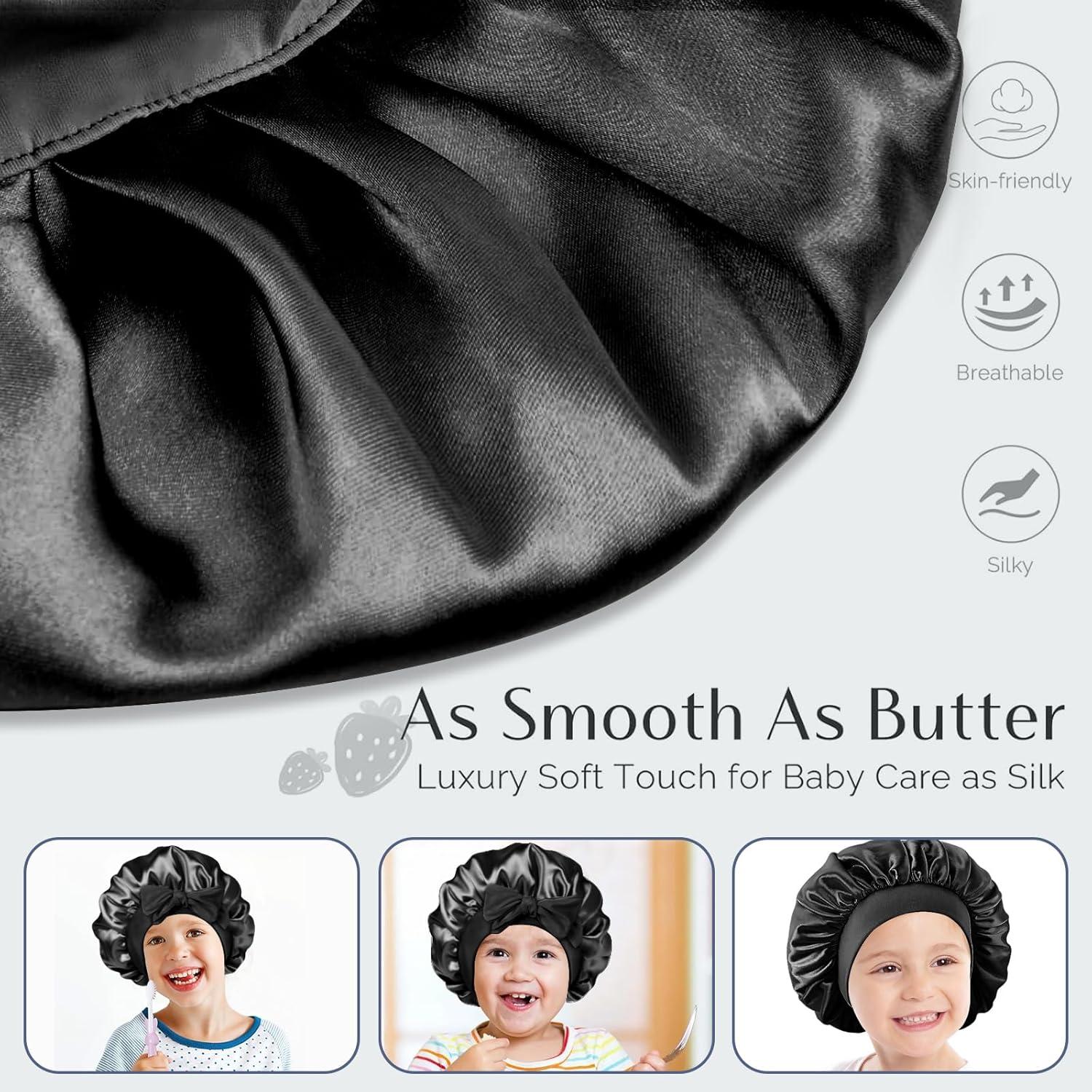 2 Gorros de Seda Satinada para Bebés FIRSTPELLA - Ajustables