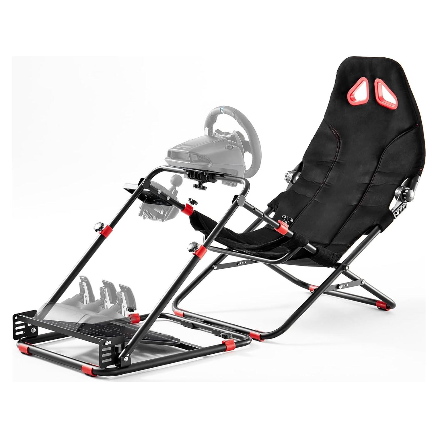 Cockpit Simulador de Carreras RACGTING Ajustable Negro