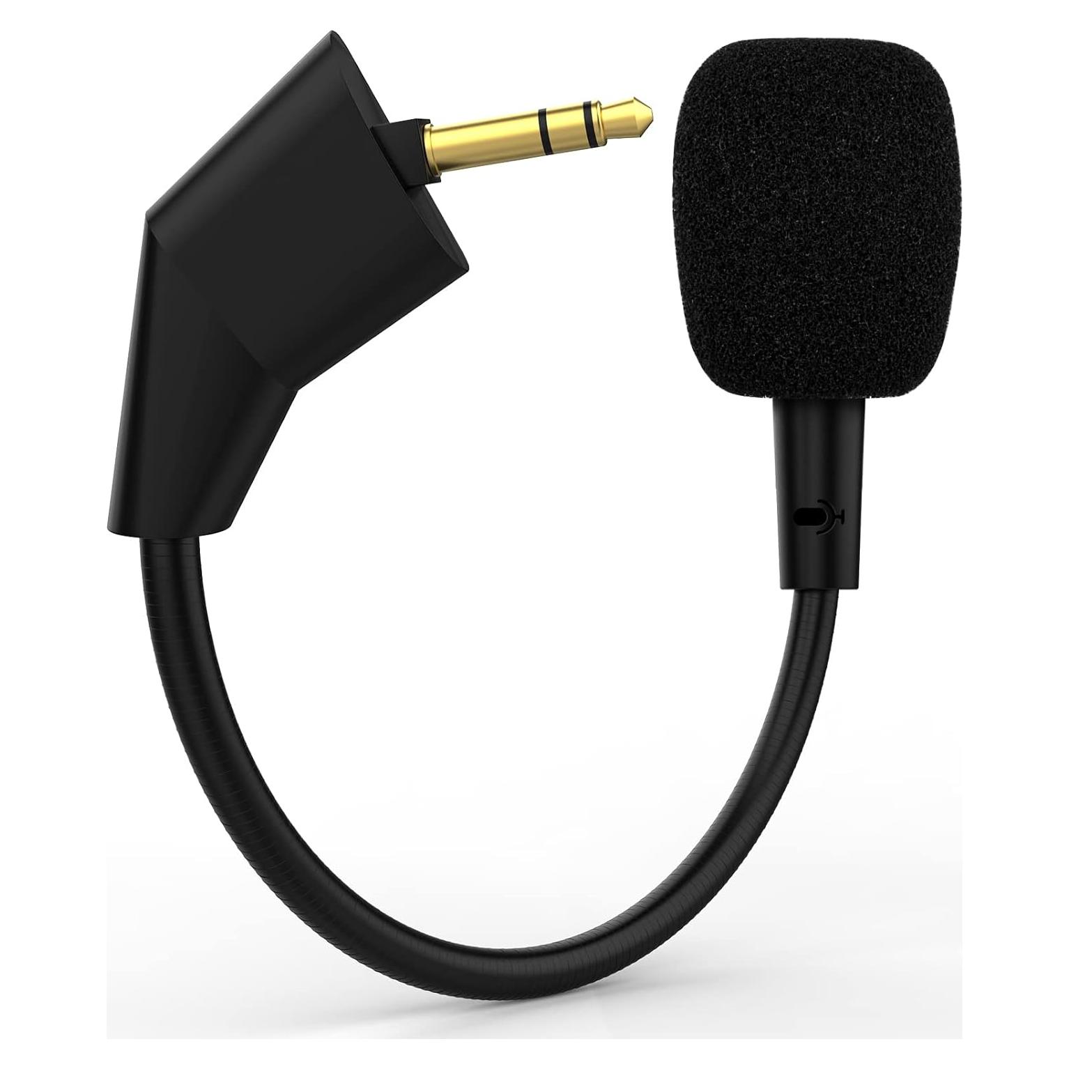 Replacement Cloud 2 Mic Boom for 1st Version Kingston HyperX Cloud Core Cloud Pro CloudX Wire Gaming Headsets, 3.5mm Detachable Slanted End Microphone (Slanted End Mic)