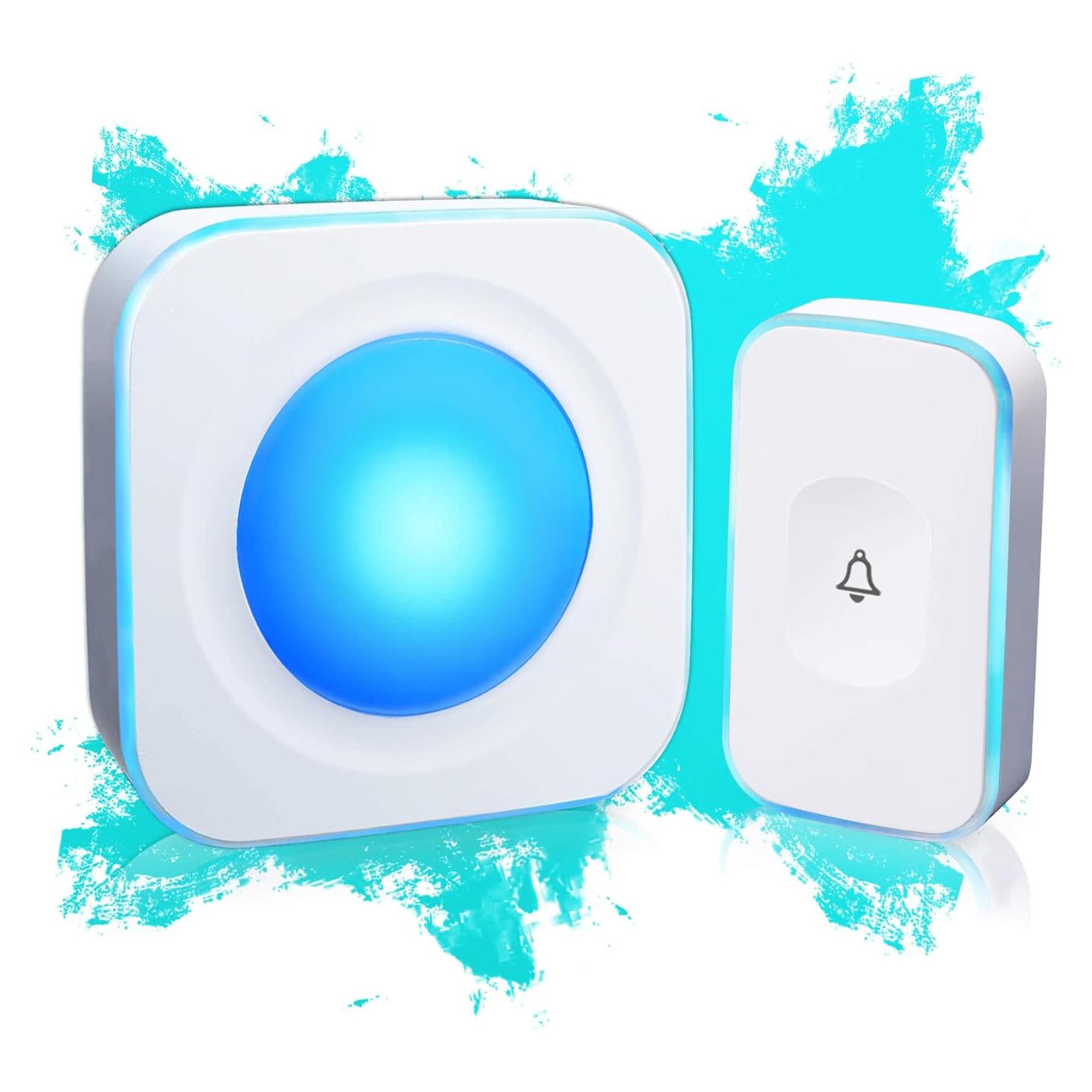 Timbre Inalámbrico Jsieem 1200 Pies 36 Melodías LED