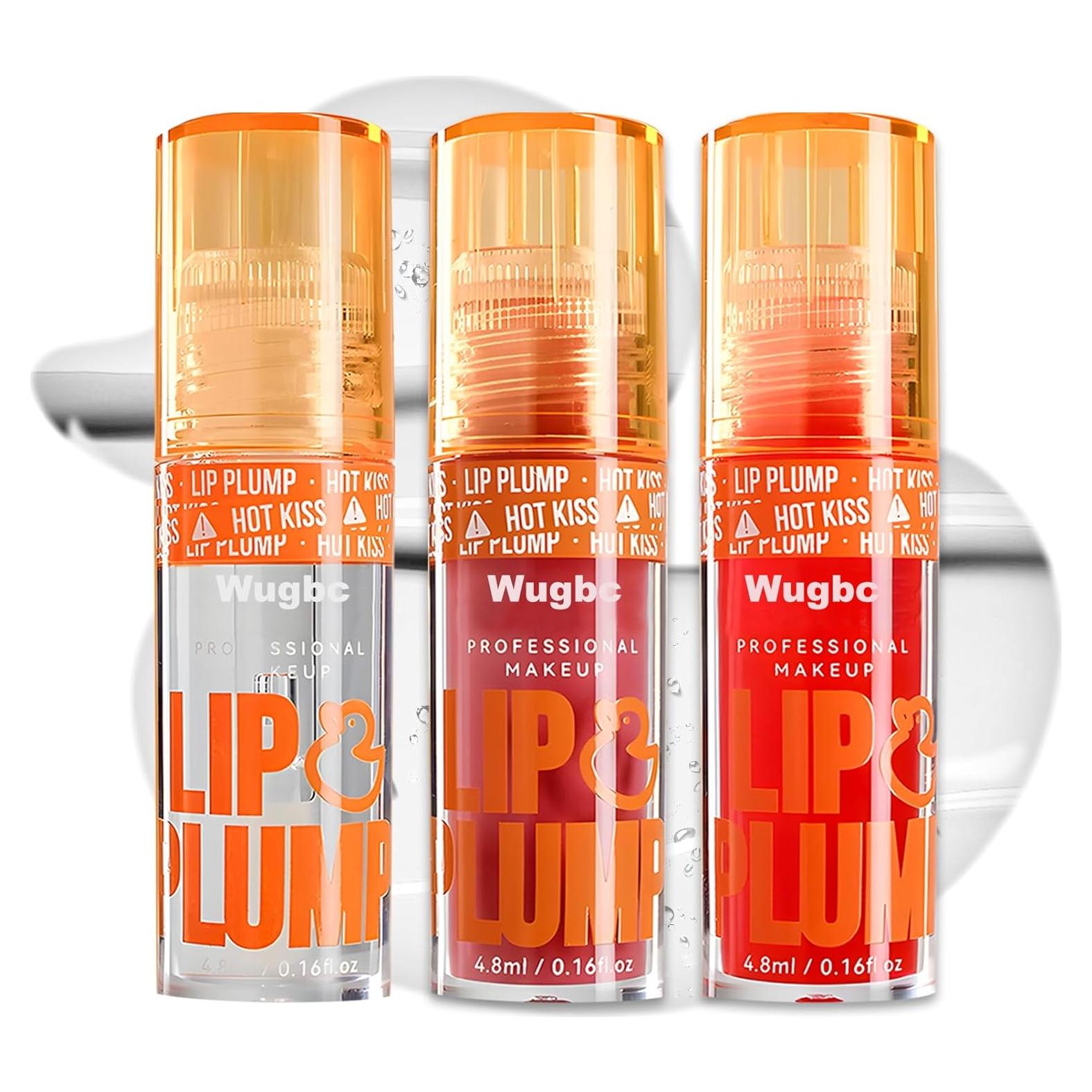 Brillo Labial Voluminizador Wugbc - 3 Colores Hidratantes