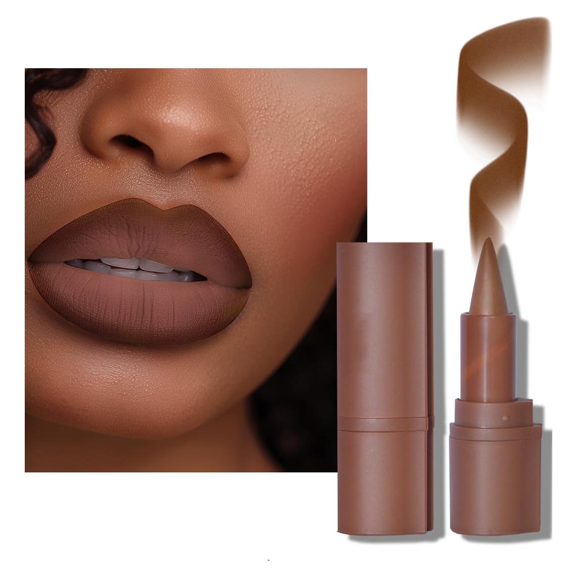 Set Lápiz Labial y Lápiz de Labios 2 en 1 BAISEN DIARY - Tono Té con Leche