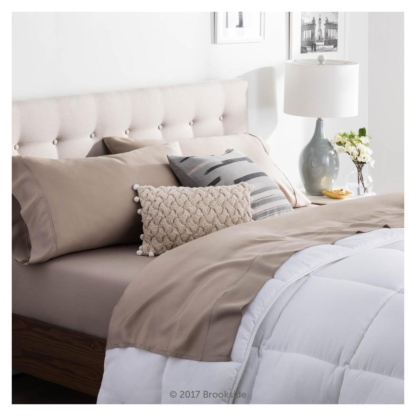 Juego de Sábanas Brookside Tencel Individual Arenisca 3 Piezas