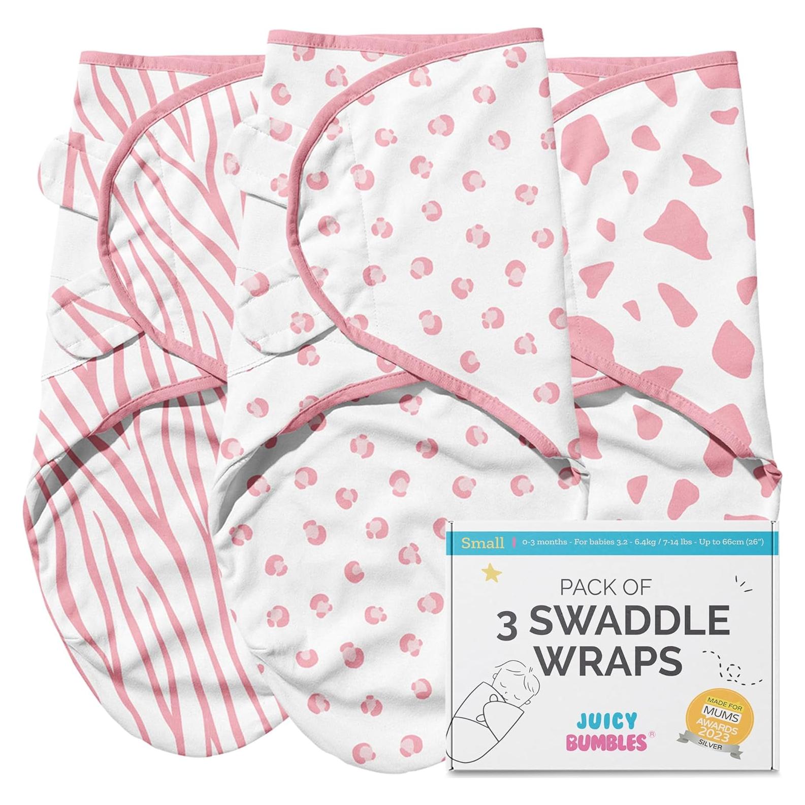 Sacos de Dormir para Bebés 0-3 Meses JUICY BUMBLES 100% Algodón