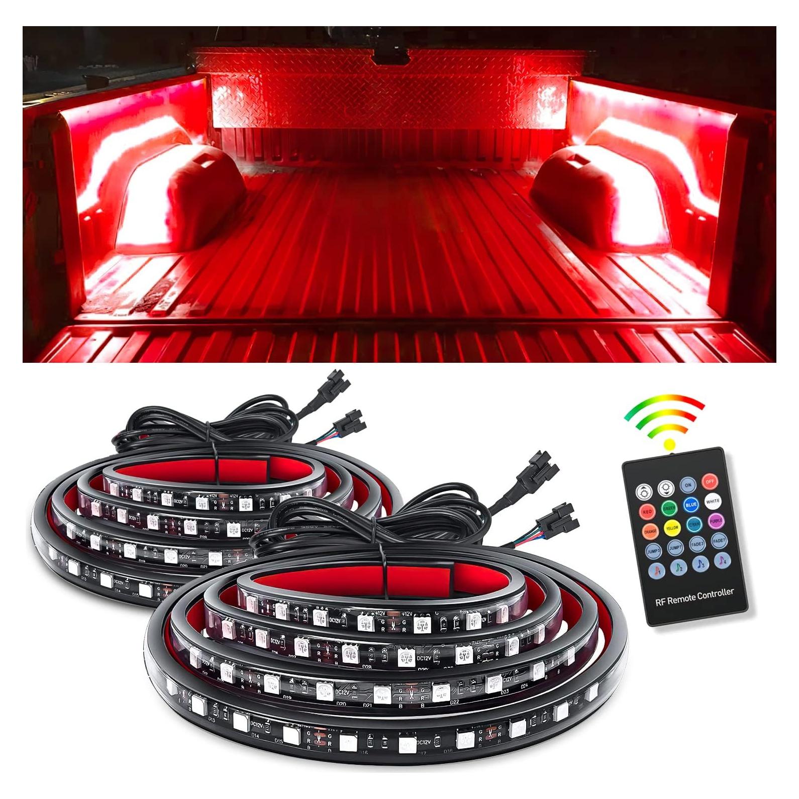 Kit de Tiras de Luz RGB Nilight TL-31 para Cama de Camión 2 Pcs