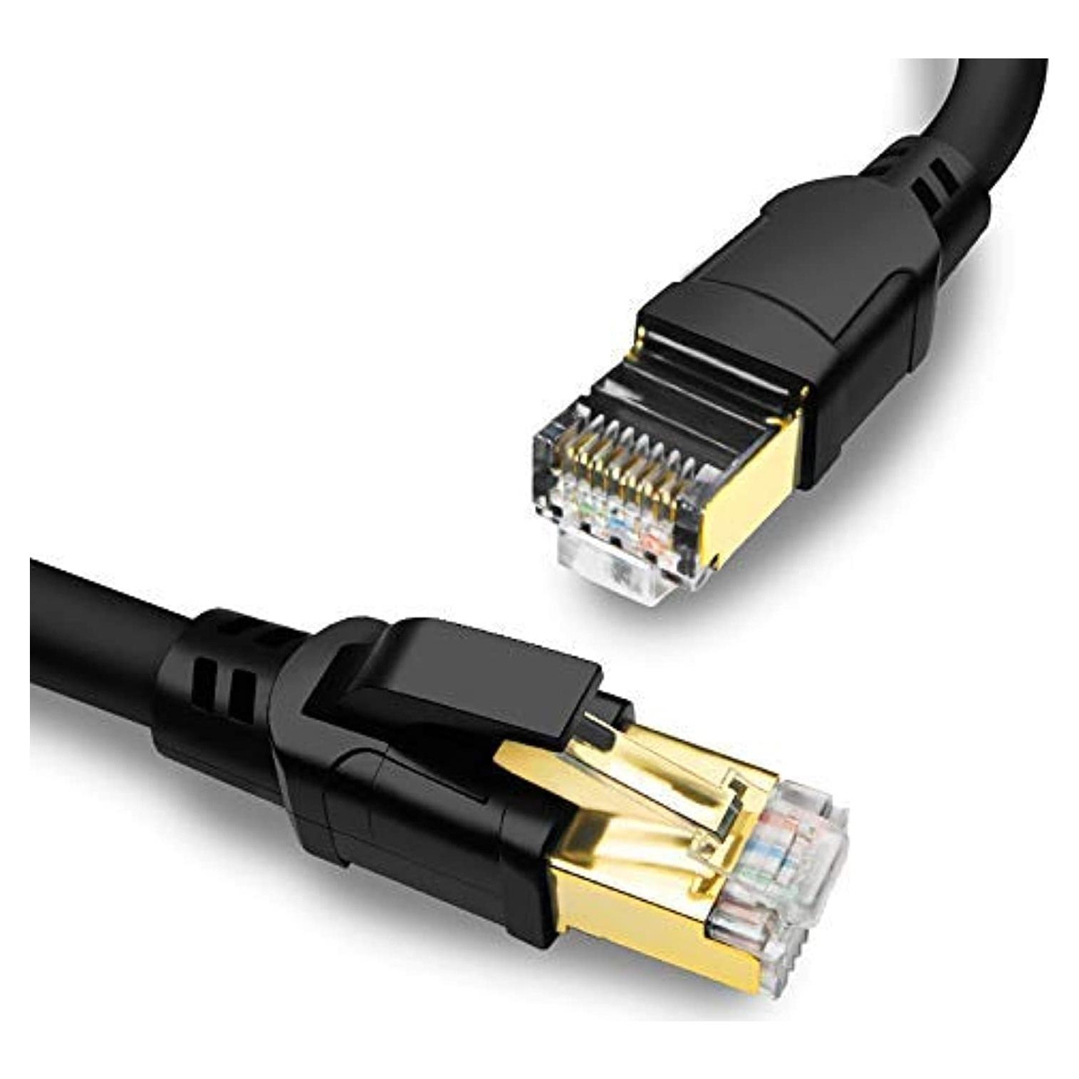 Cable Ethernet CAT 8 Yauhody 0.5m Alta Velocidad 40Gbps