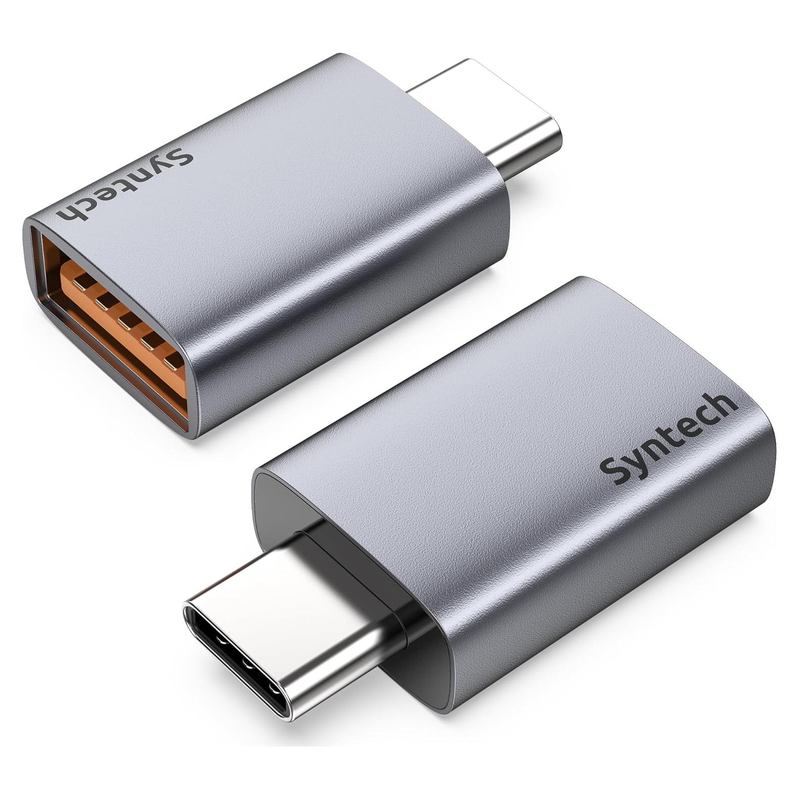 Adaptador USB C a USB 3.2 Syntech - Paquete de 2, 10Gbps