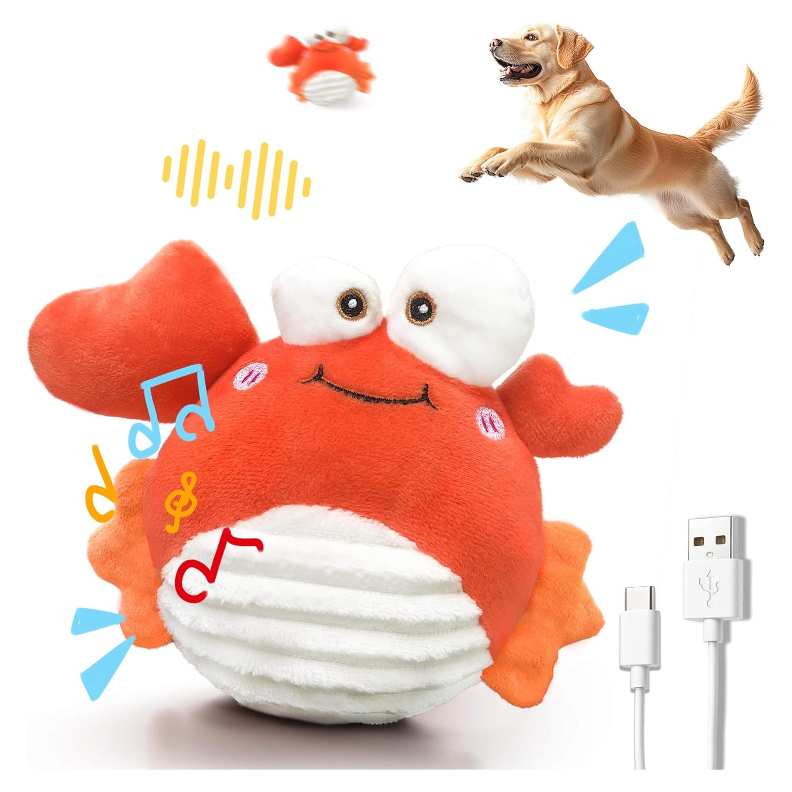 Juguete Interactivo para Perros GUKCO Cangrejo Recargable