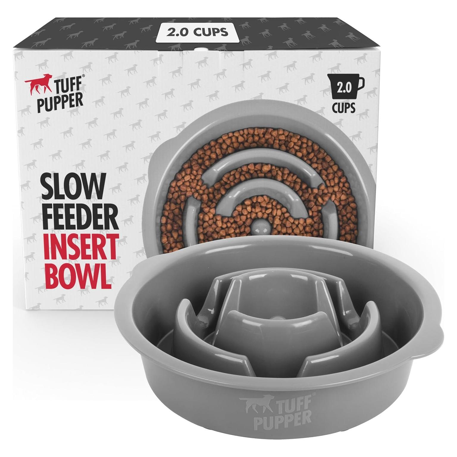 Cuenco de Alimentación Lenta Tuff Pupper 2 Tazas Antideslizante