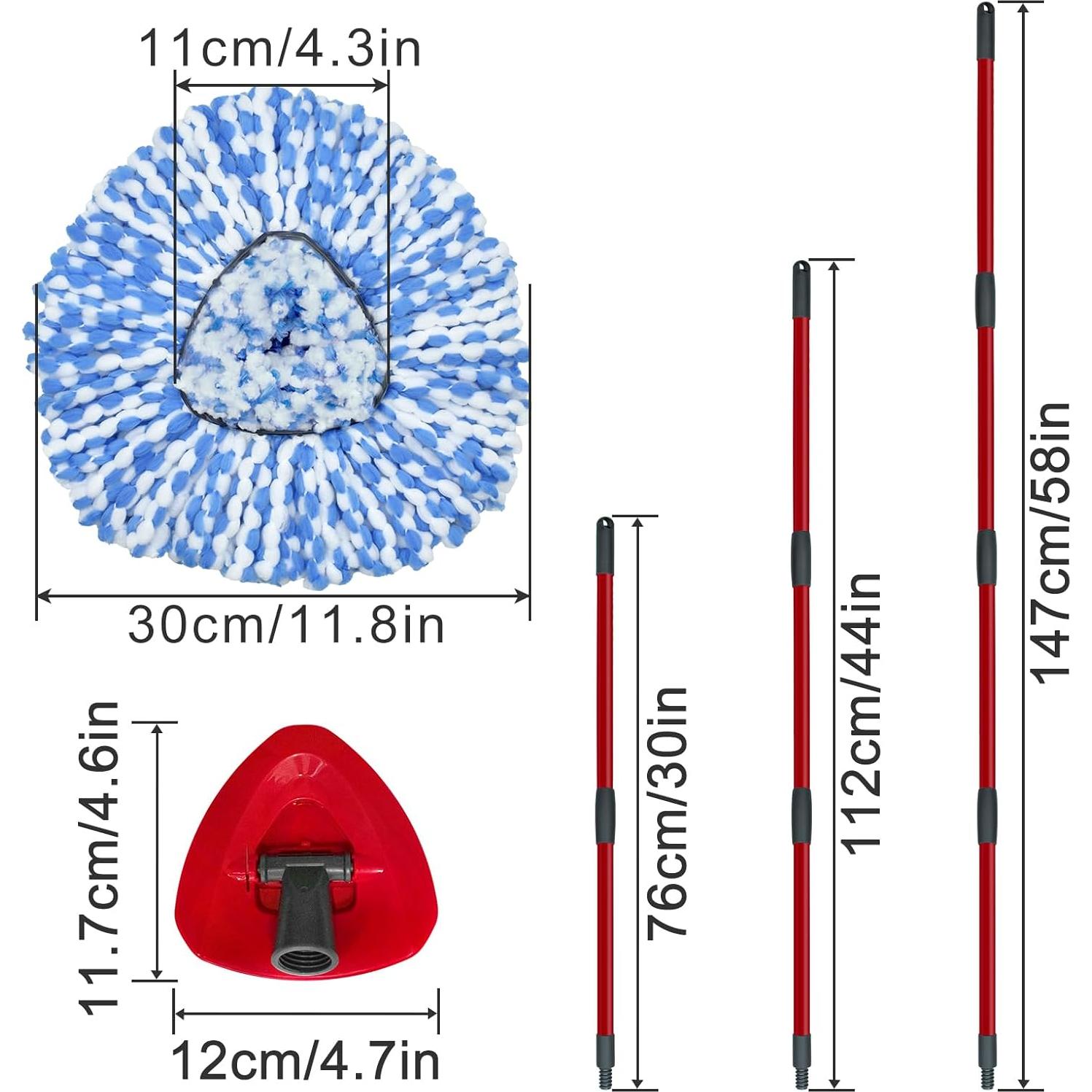 Juego de Cabezal de Repuesto para Mop Giratorio OCedar RinseClean