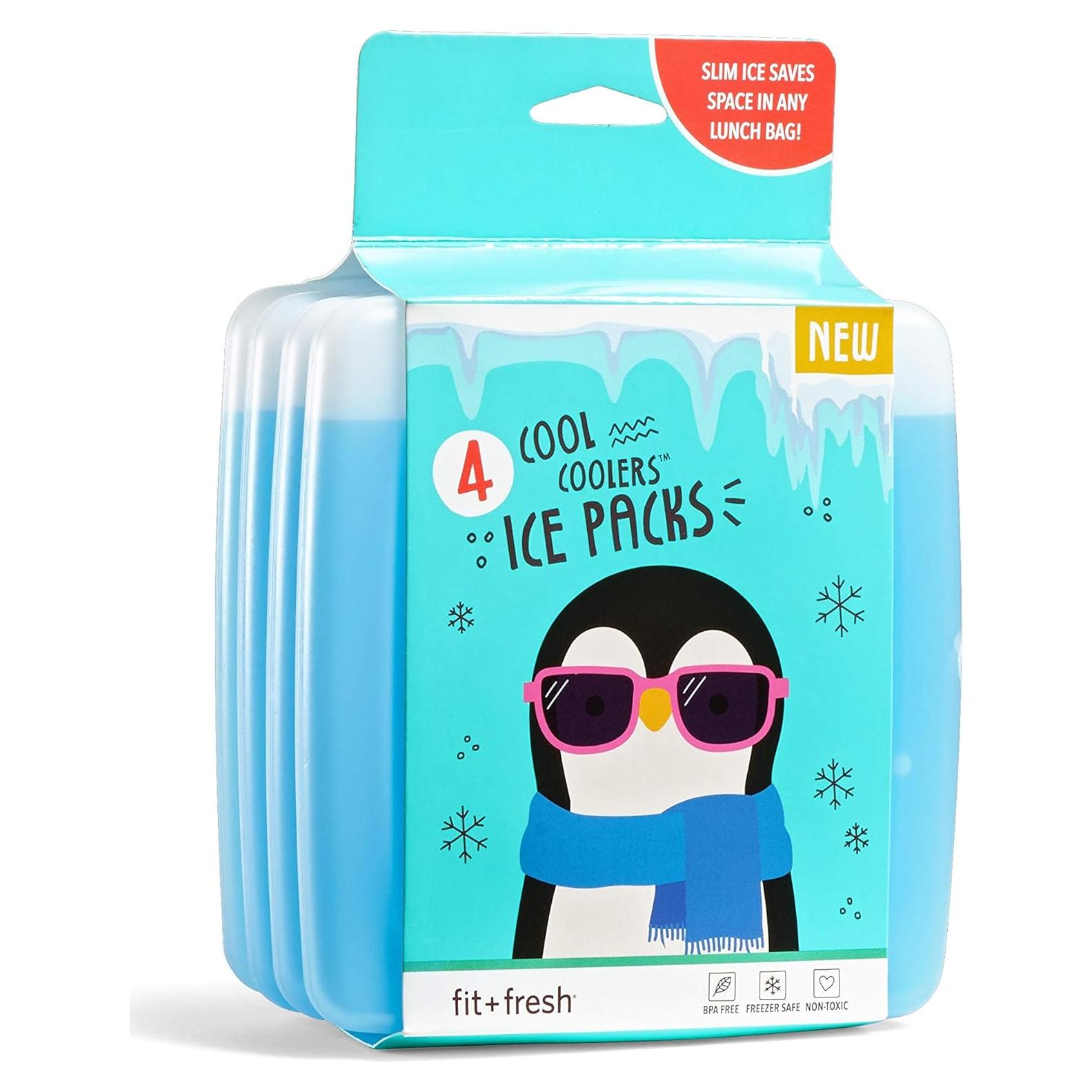 Paquete de Hielo Reutilizable Fit & Fresh 4 Piezas Azul