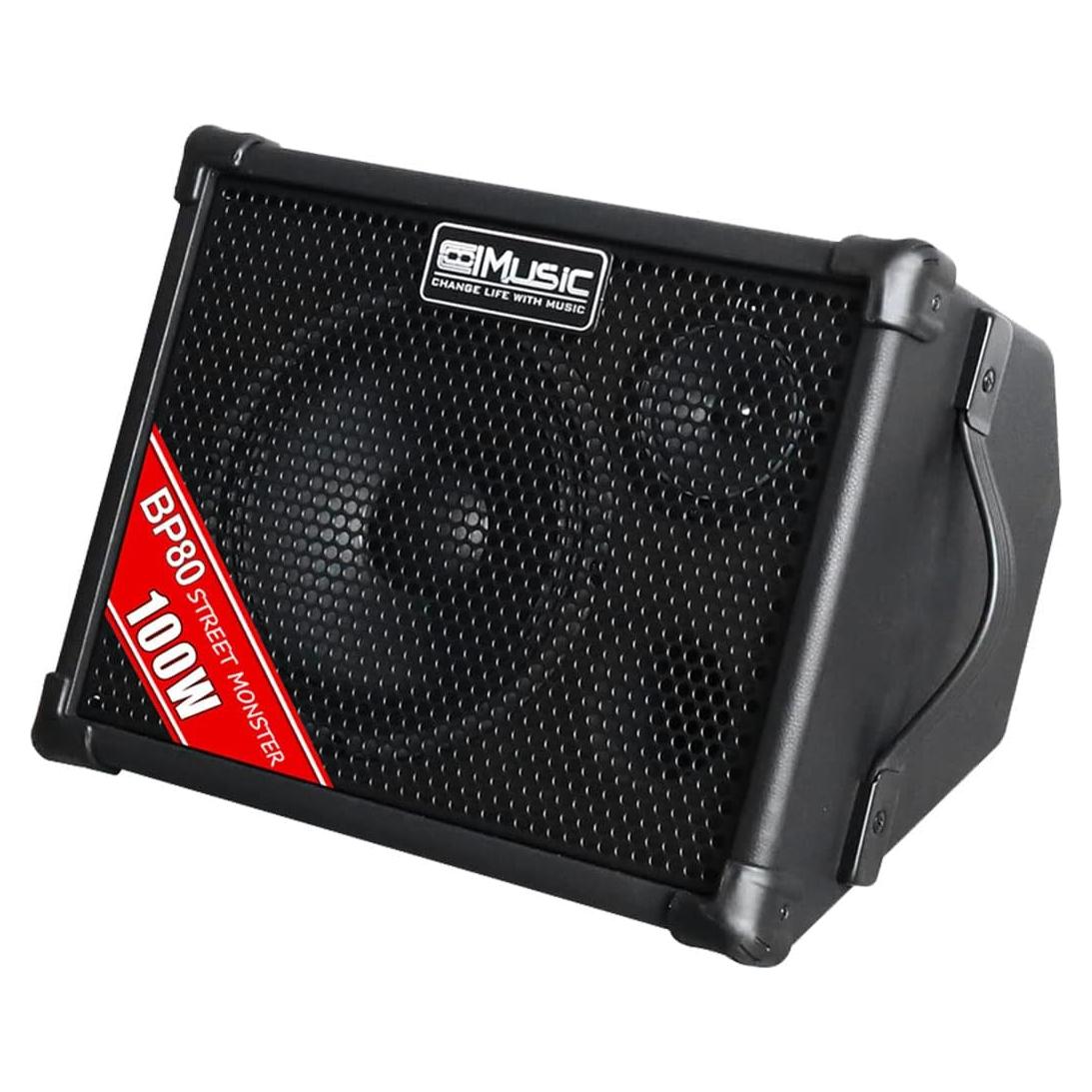 Amplificador Acústico Coolmusic BP80 100W Bluetooth 6 Entradas