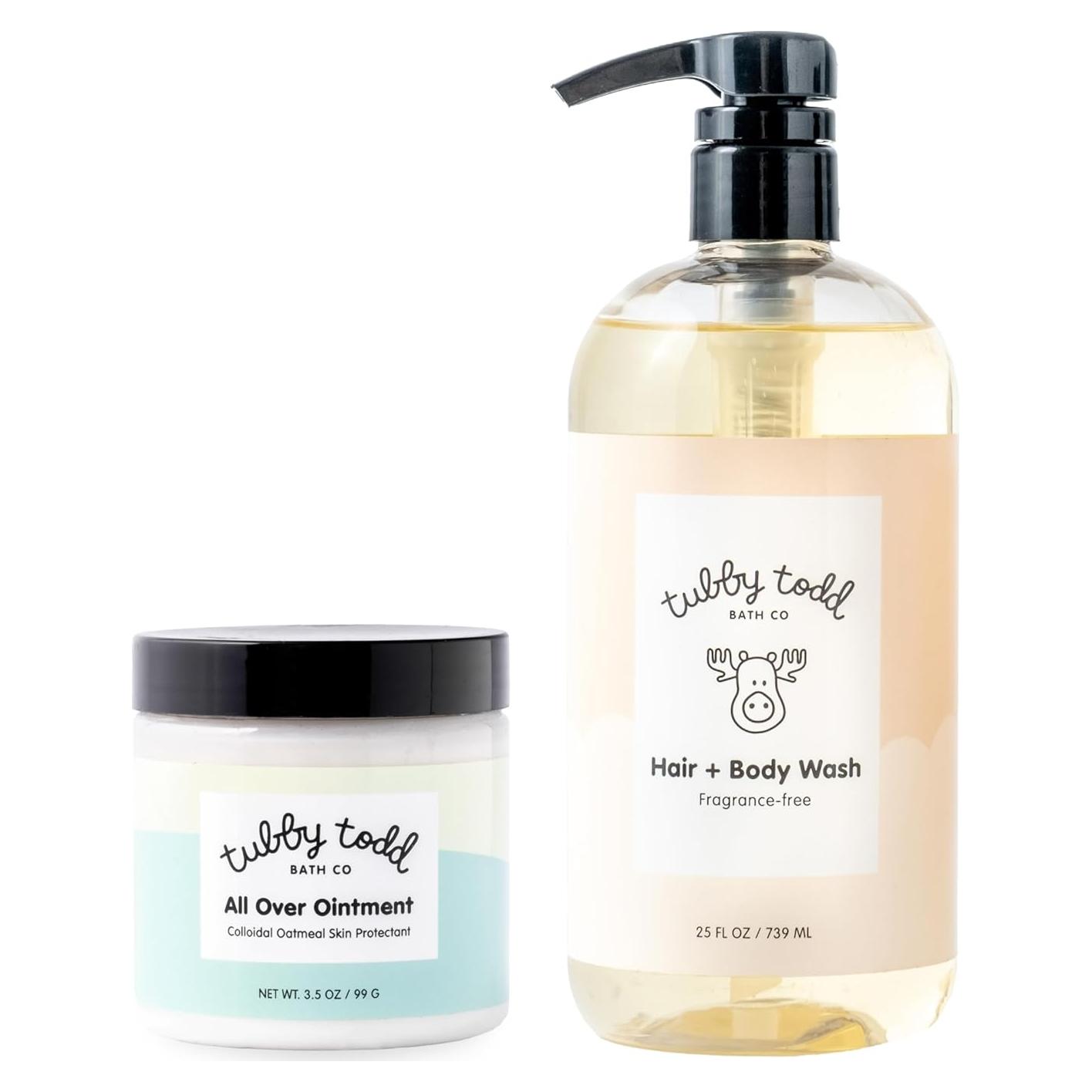 Set de Gel de Baño y Ungüento Tubby Todd para Bebés 709ml