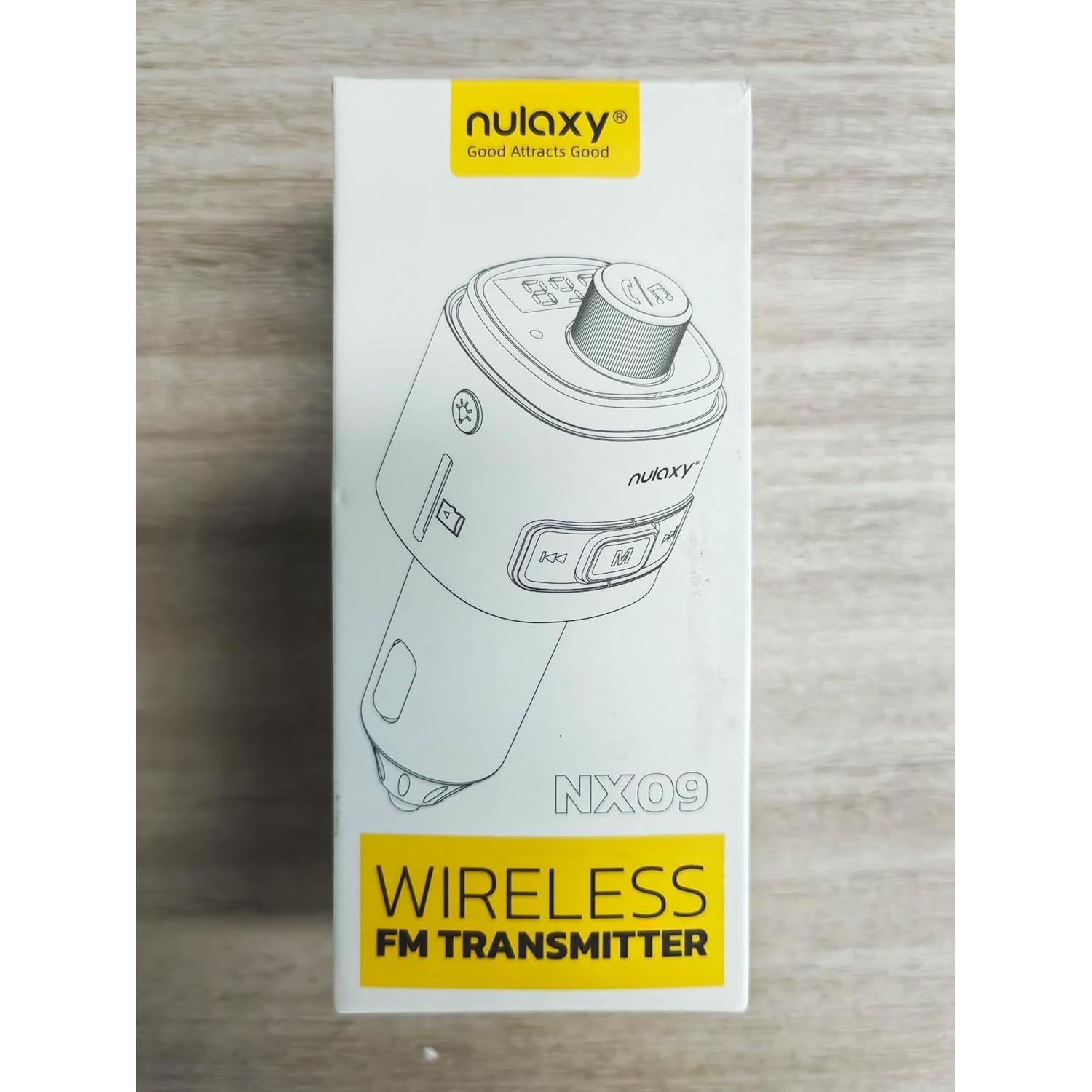 Transmisor FM Bluetooth Nulaxy NX09, Cargador QC3.0, 54W