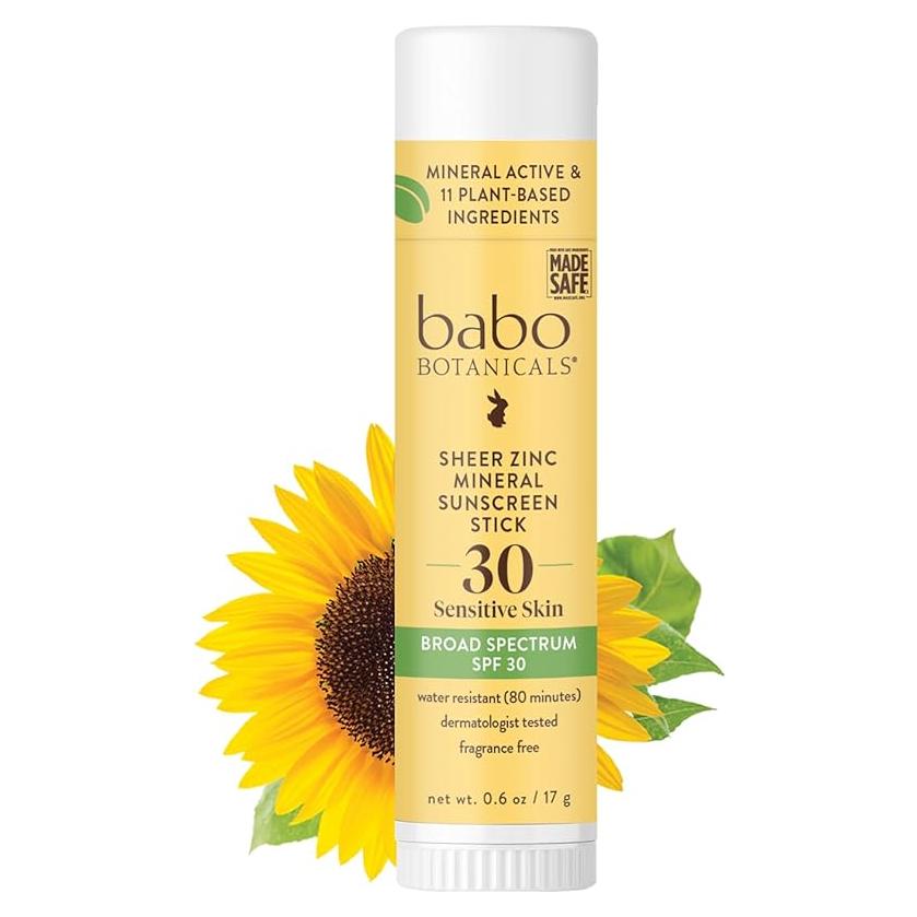 Protector Solar Mineral en Barra Babo Botanicals SPF30 - Sin Fragancia