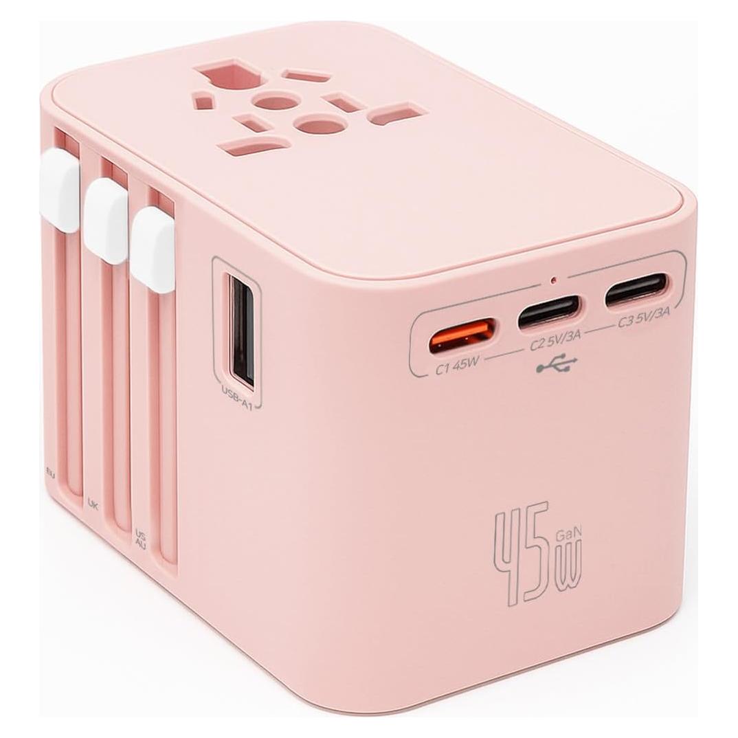 Adaptador de Viaje Universal LWAY 45W con 5 Puertos USB