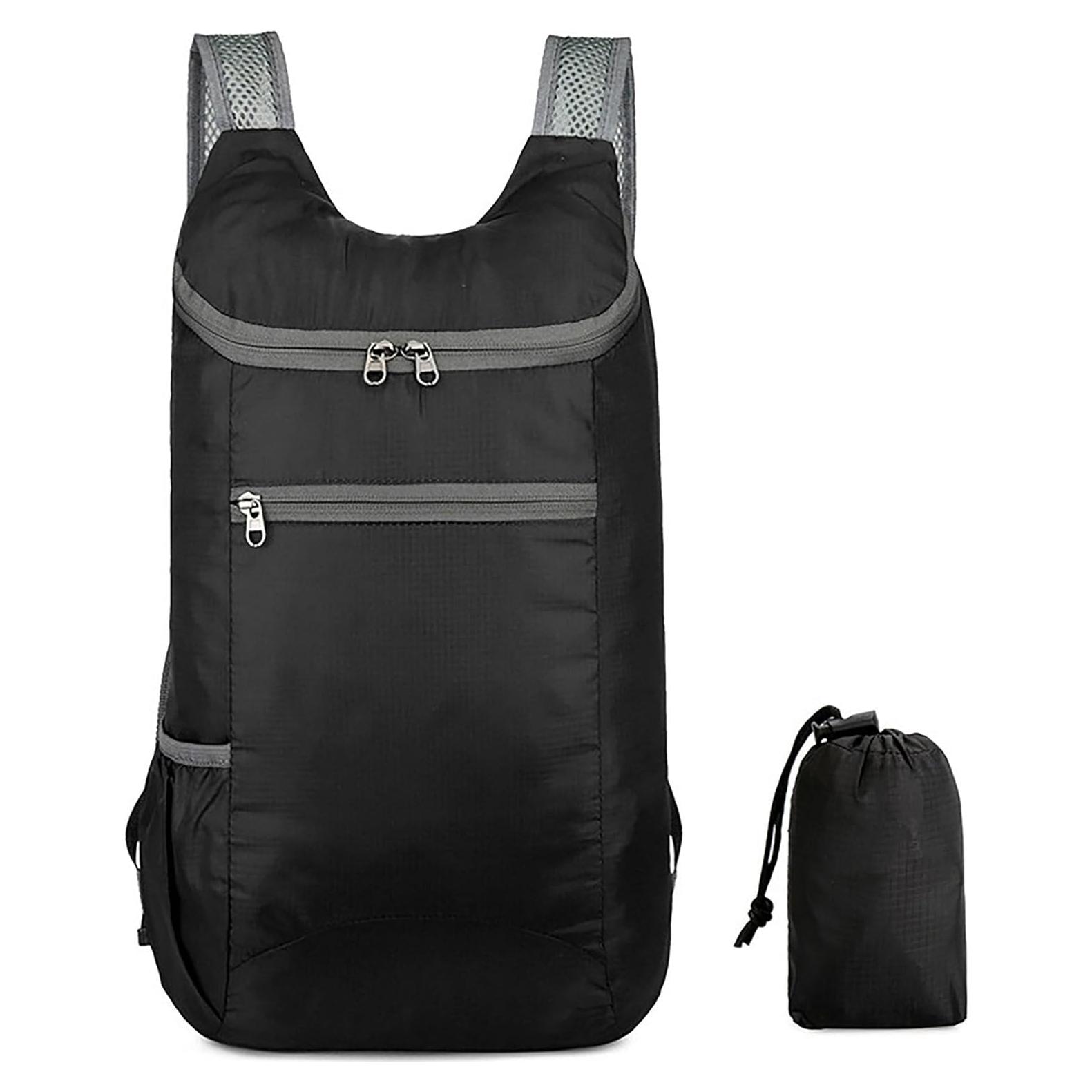 Mochila Plegable Impermeable Unisex 14L - Negro