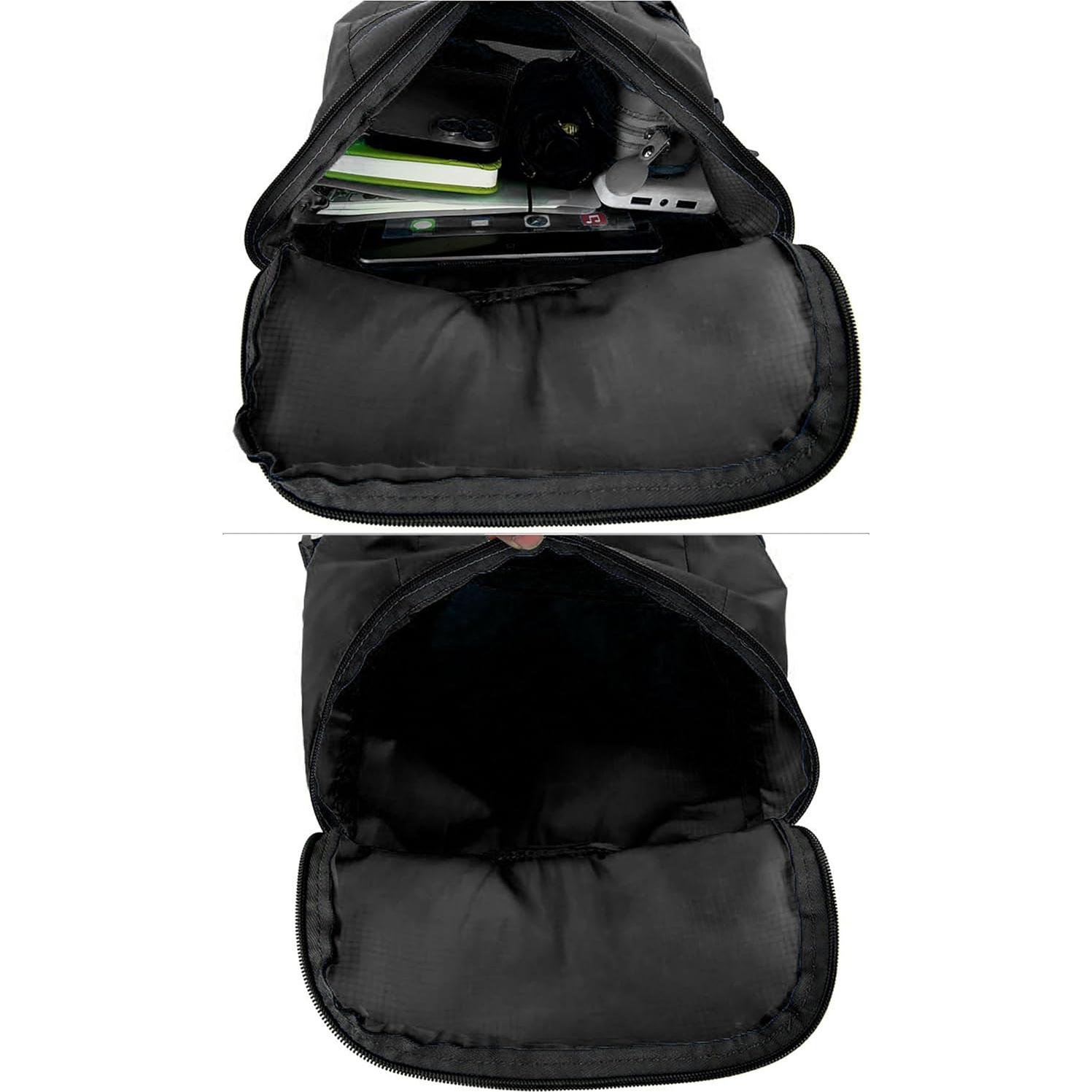 Mochila Plegable Impermeable Unisex 14L - Negro